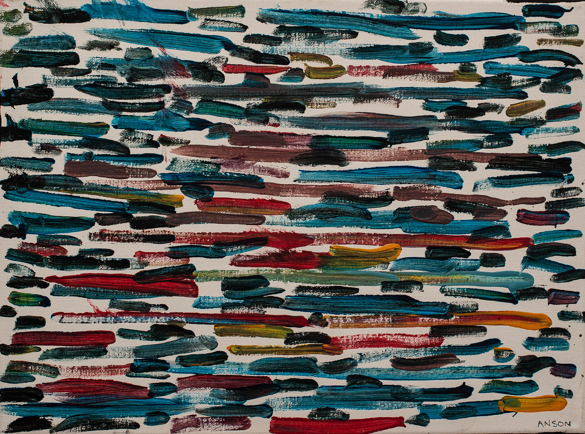 76. BLUE STREAM, acrylic on canvas, 40x30cm