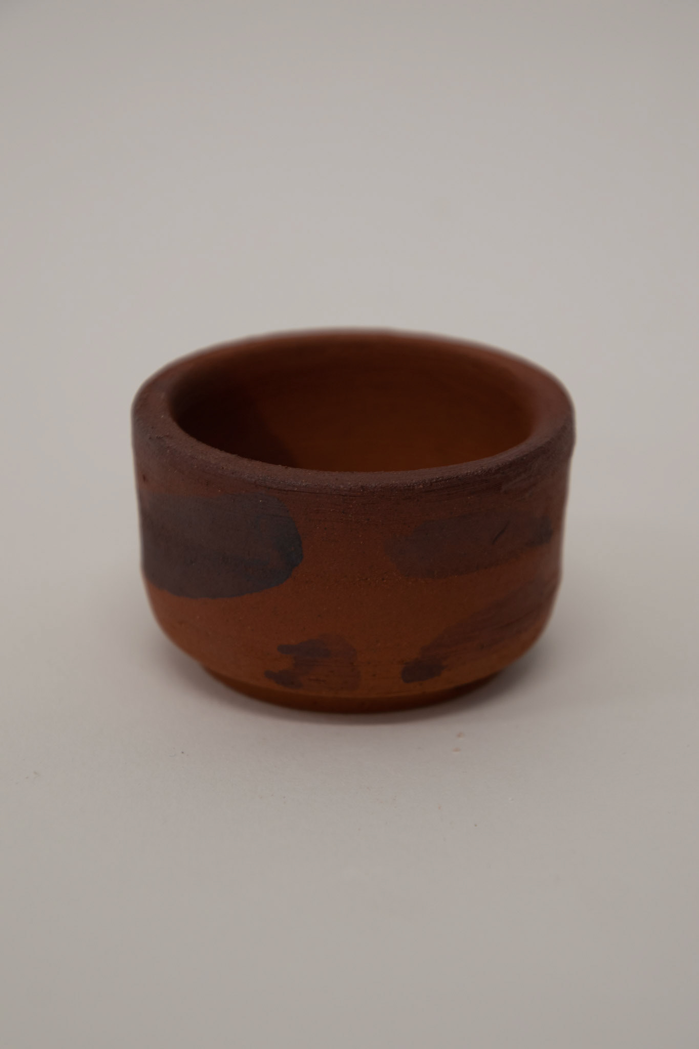 Black iron oxide brushed onto vessel