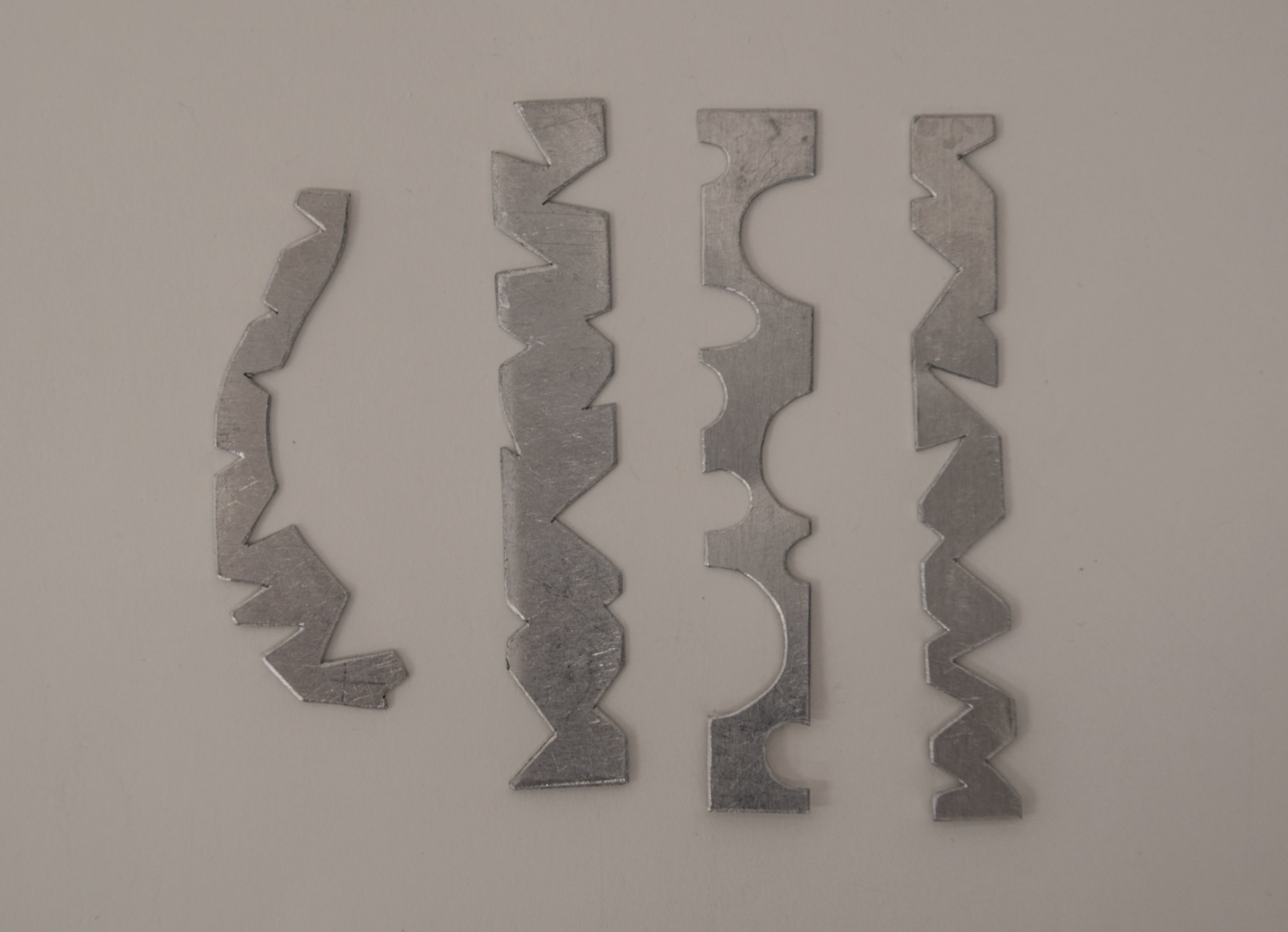 Piercing saw experiments taken from frottage