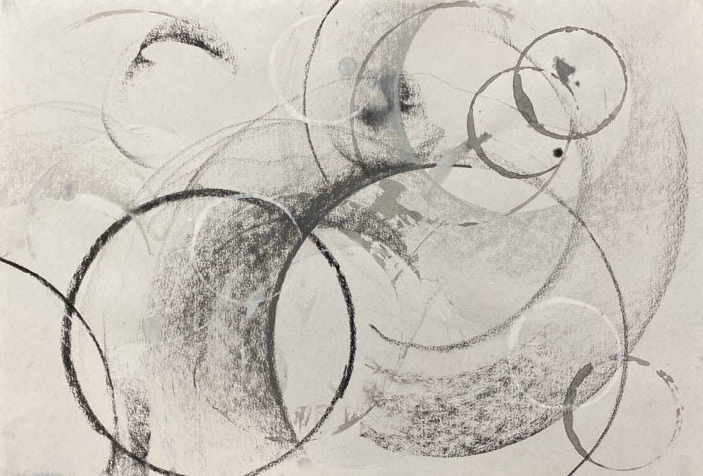 A3 charcoal and ink