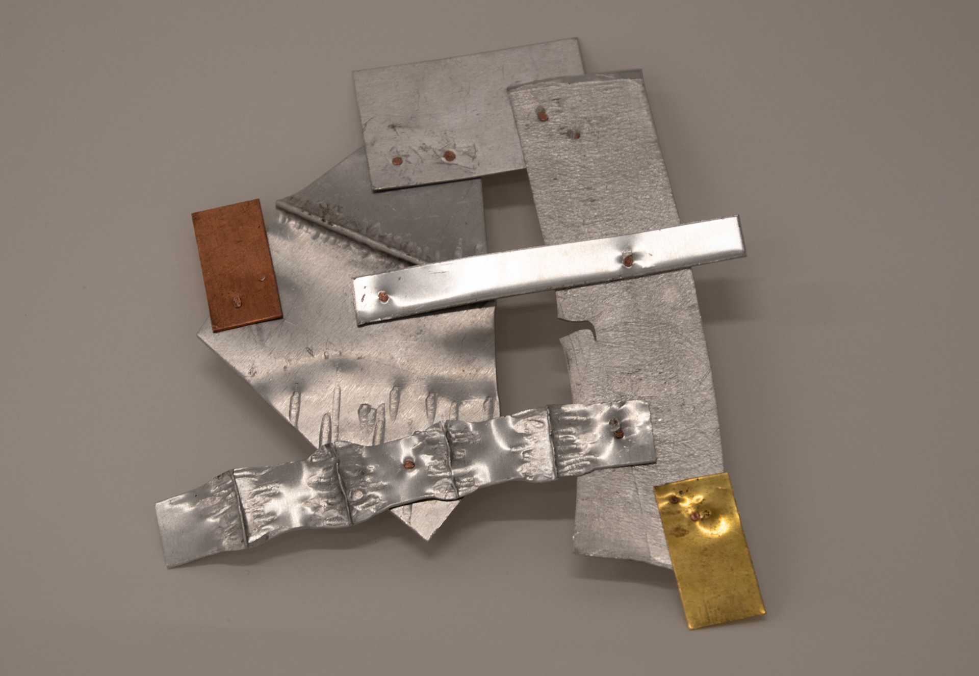 Textural composition inspired by weather painting