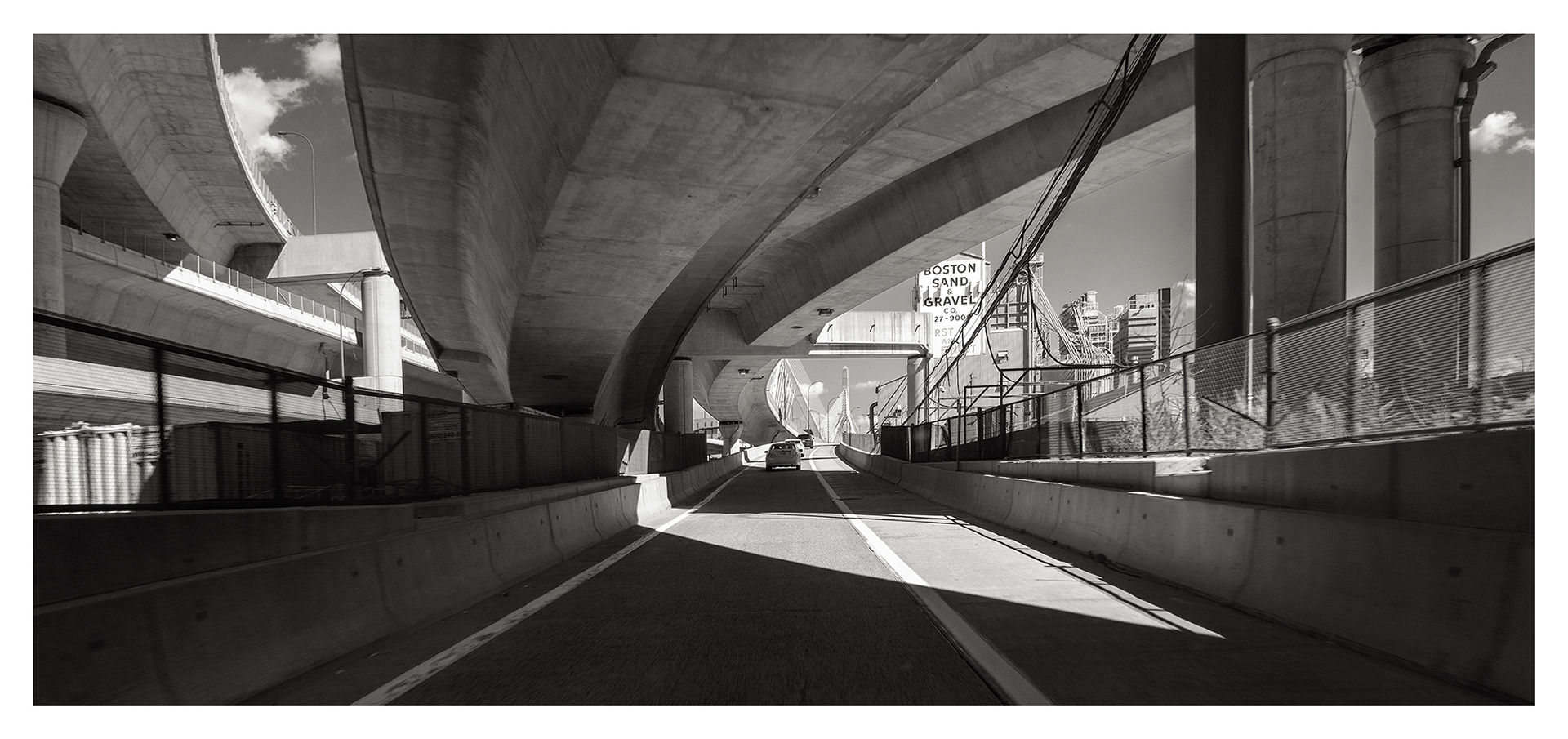 Boston Sand and Gravel Panorama under I-93