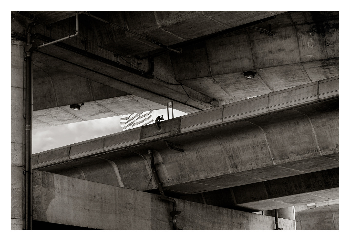 Concrete Ramps and Flag