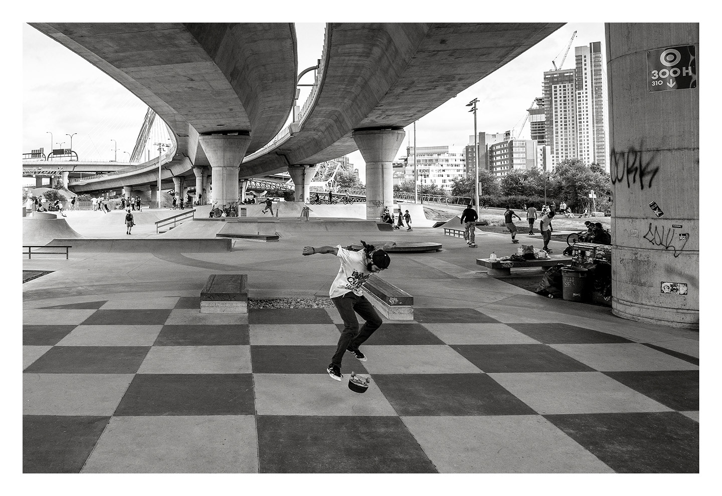 Heelflip, Lynch Skate Park under I-93