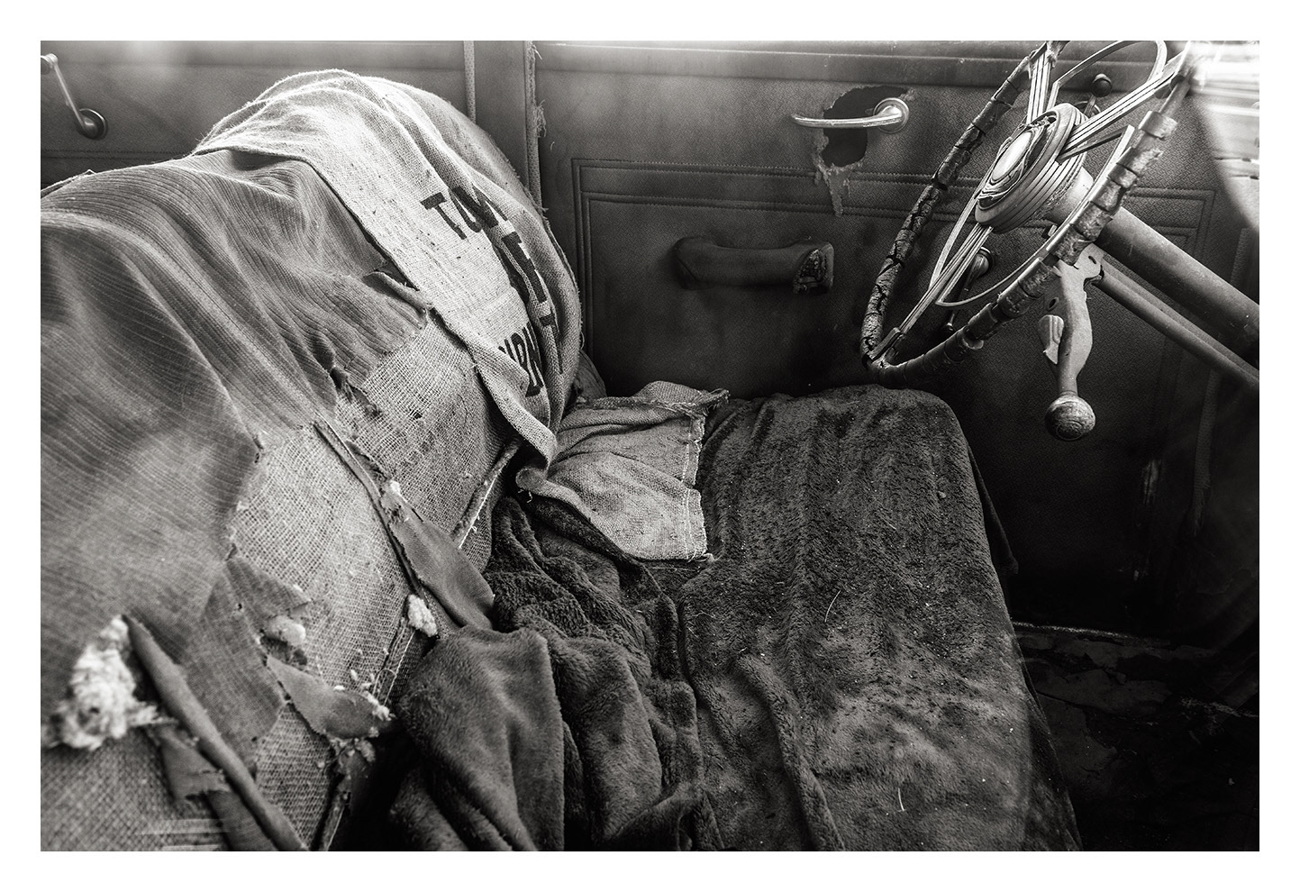 1939 Buick Eight Interior, Bristol, NH
