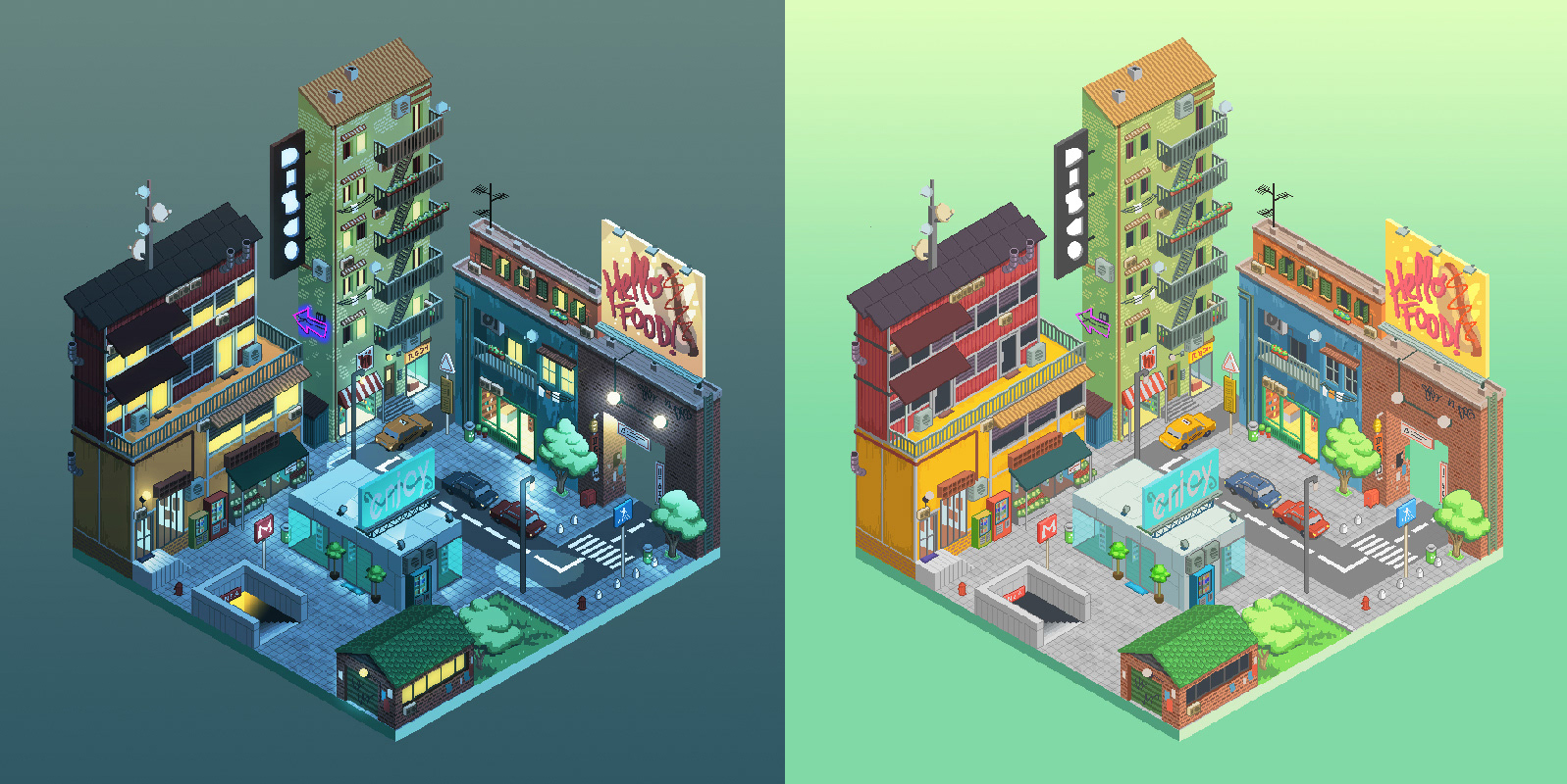 Pixel Art Environment