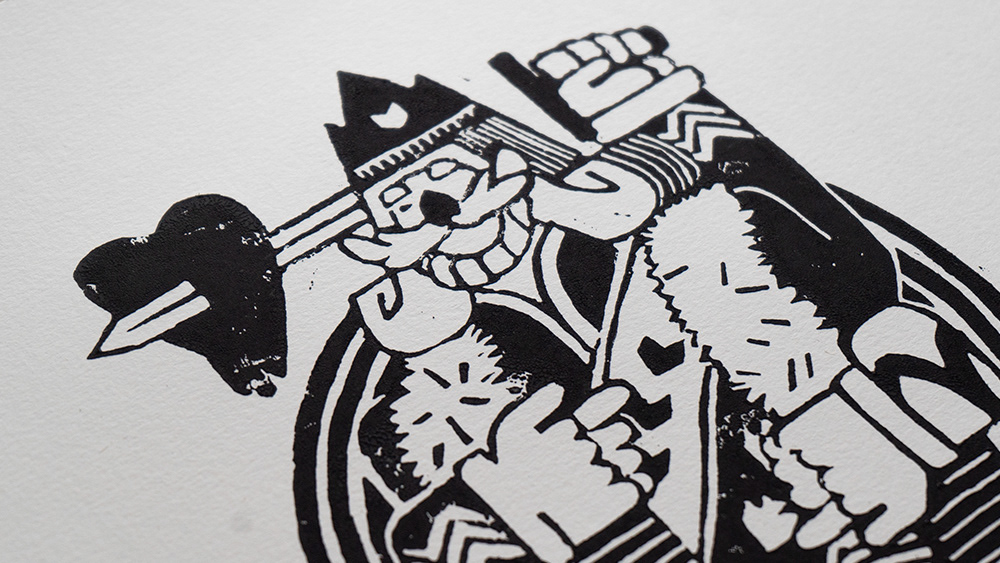 Linograph - Fraffrog