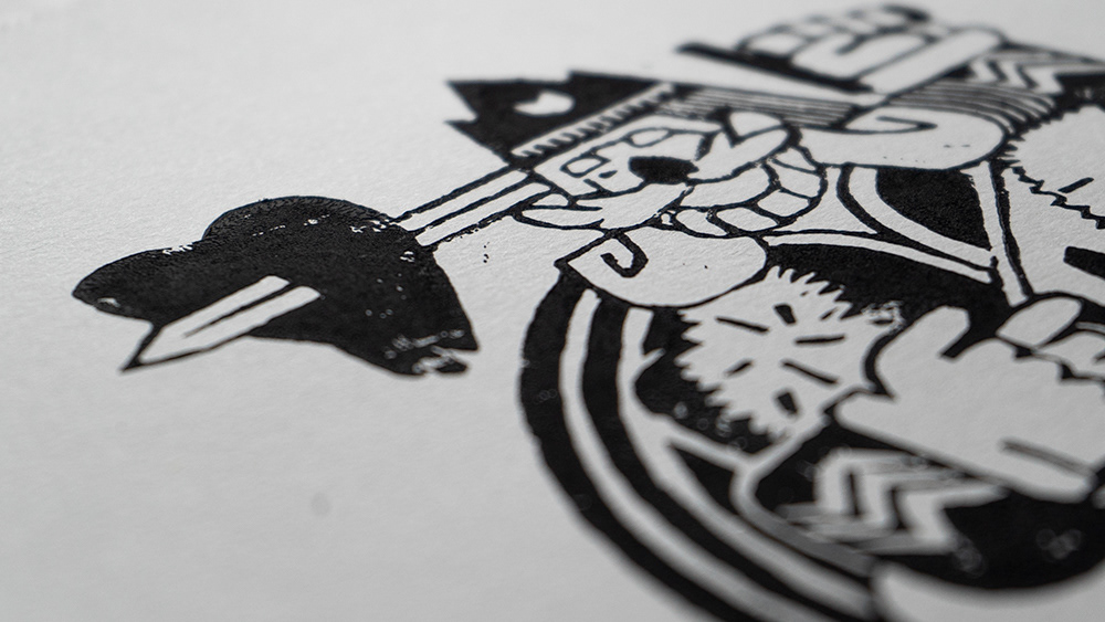 Linograph - Fraffrog