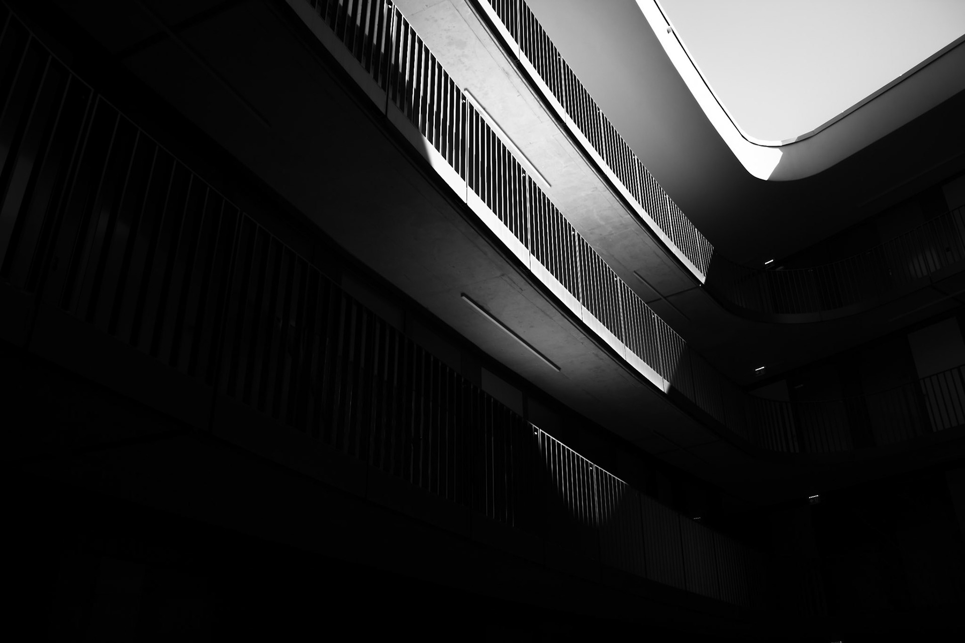 Parabolic Sunshine shining on tall Building