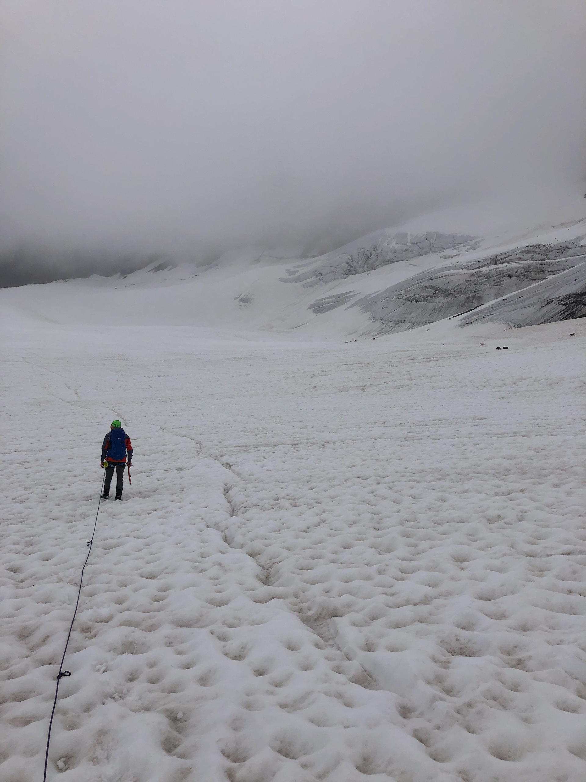 auf dem Sulztalferner in Richtung Daunjoch