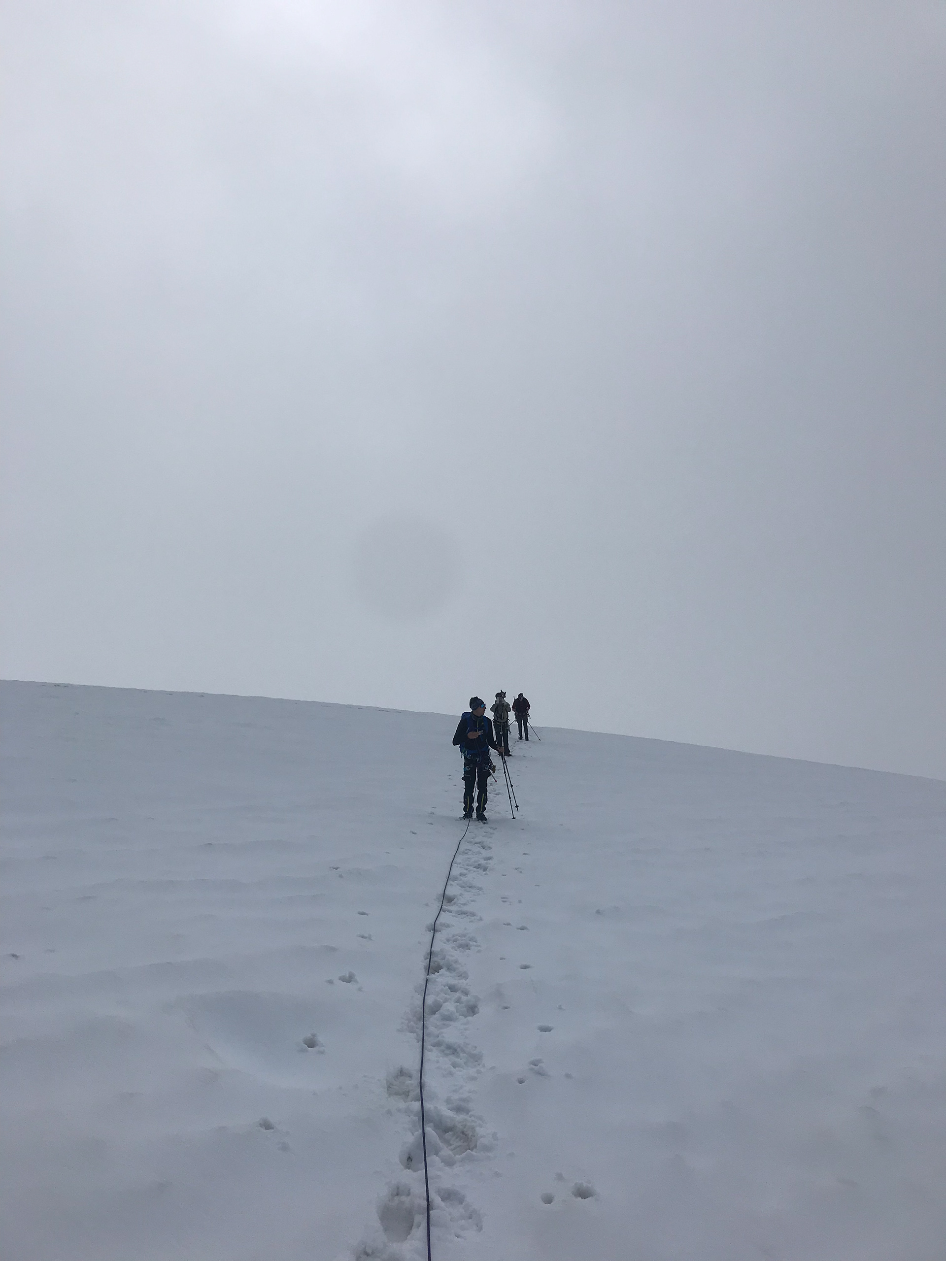 auf dem Guslarferner in Richtung Oberes Guslarjoch 3361 m