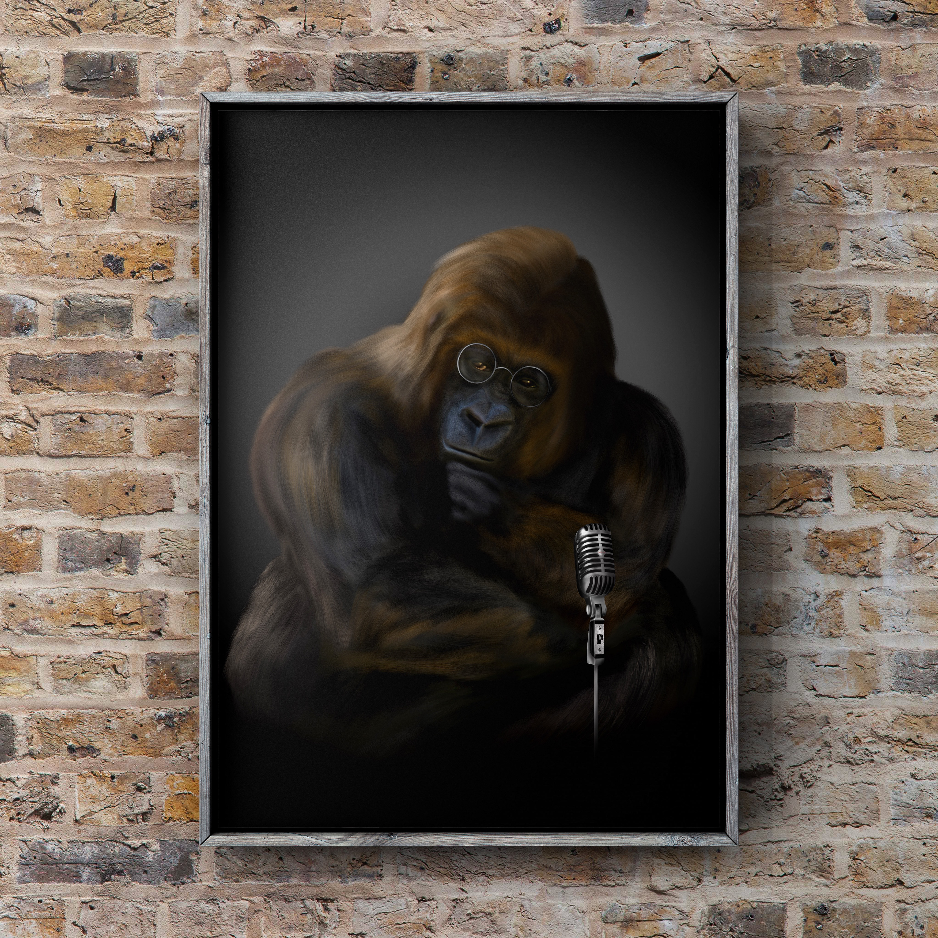 Bigfoot art rock star by Mark Taylor