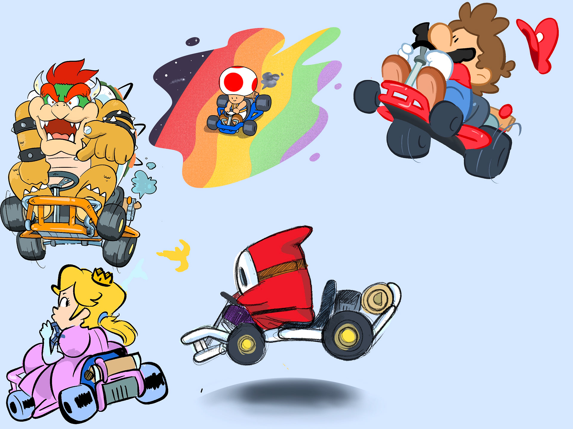 Mario Kart Collage