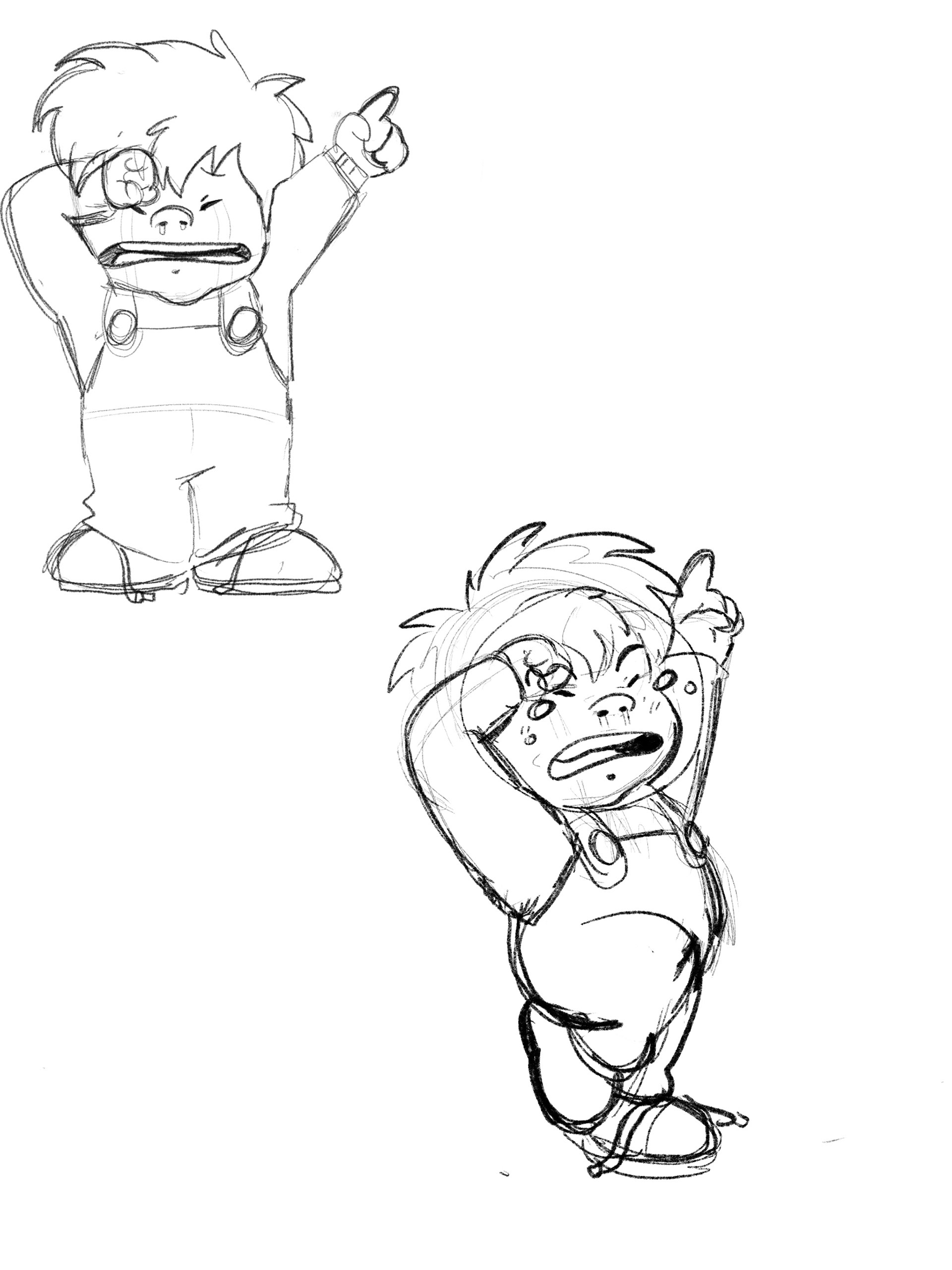 Sketch 4 panel comic