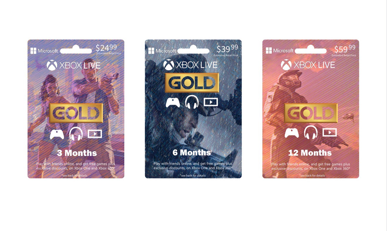 Custom XBOX LIVE Gift Cards