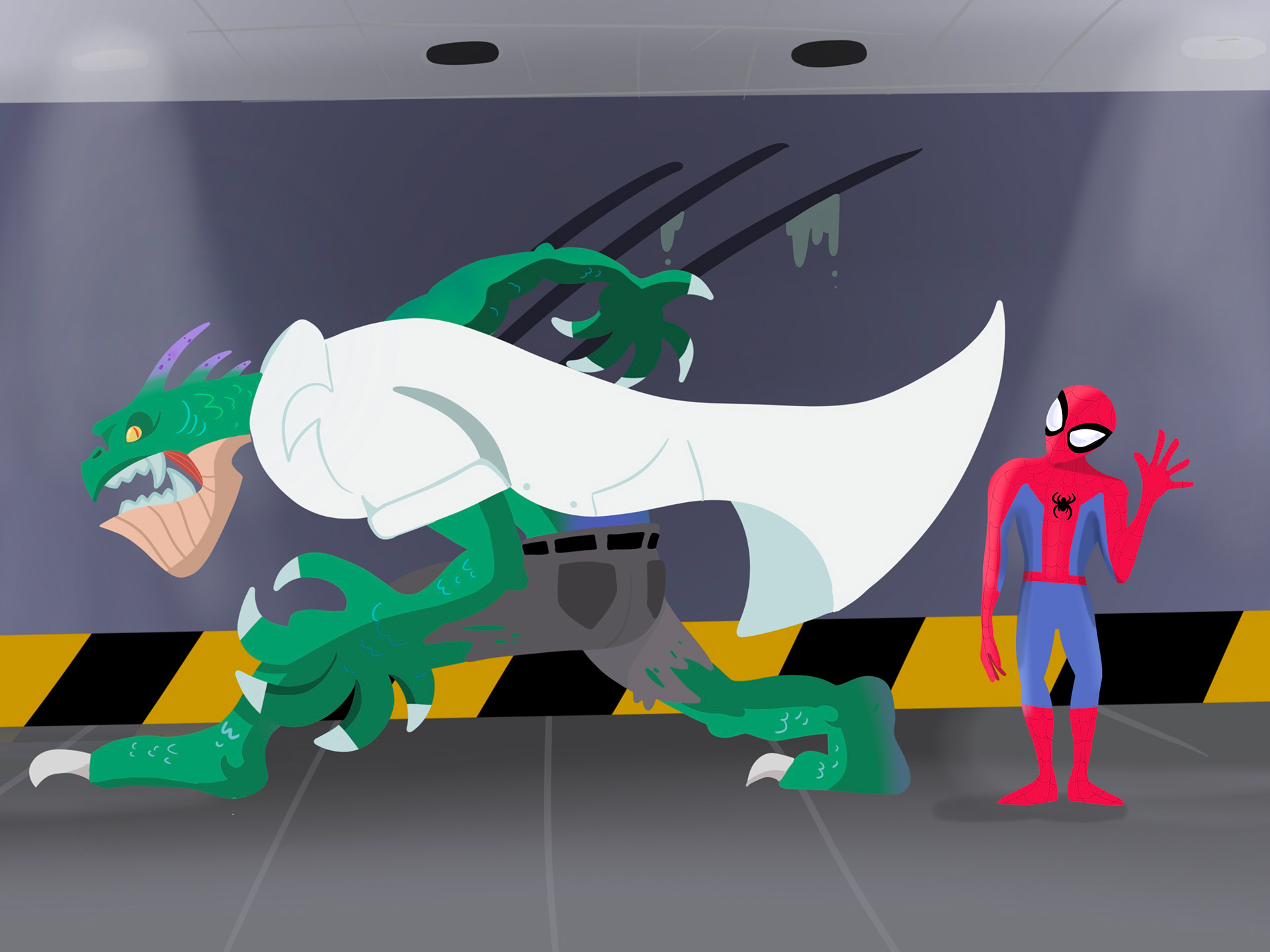 "Over here, Doc!"