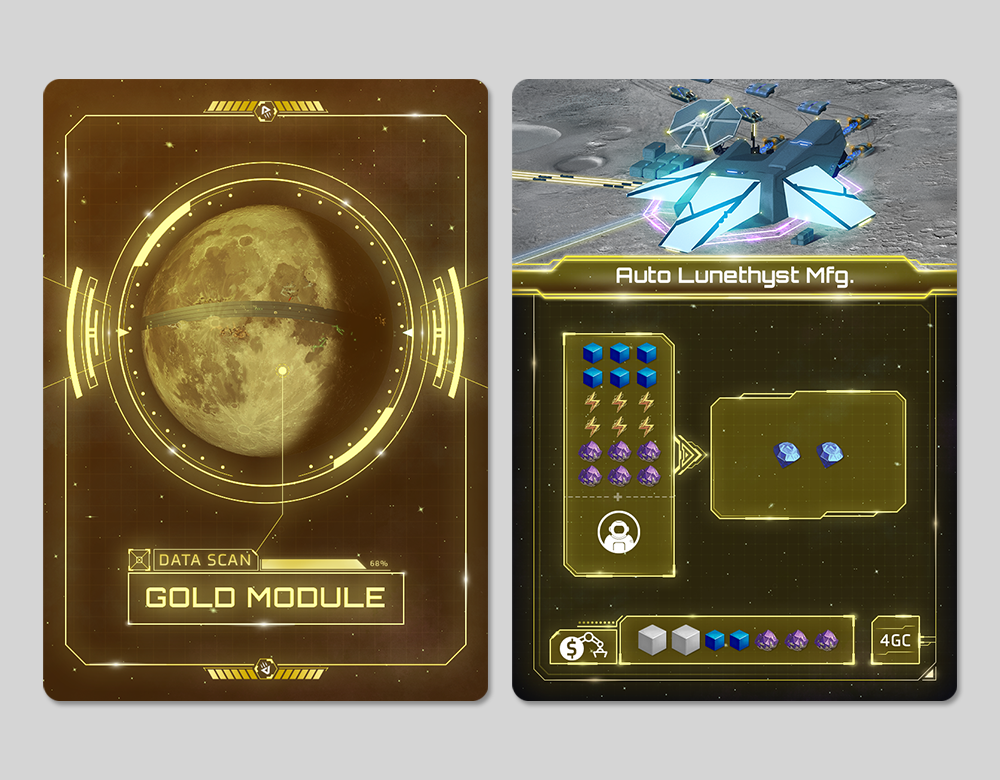 Gold Cards Graphic and Layout Design
