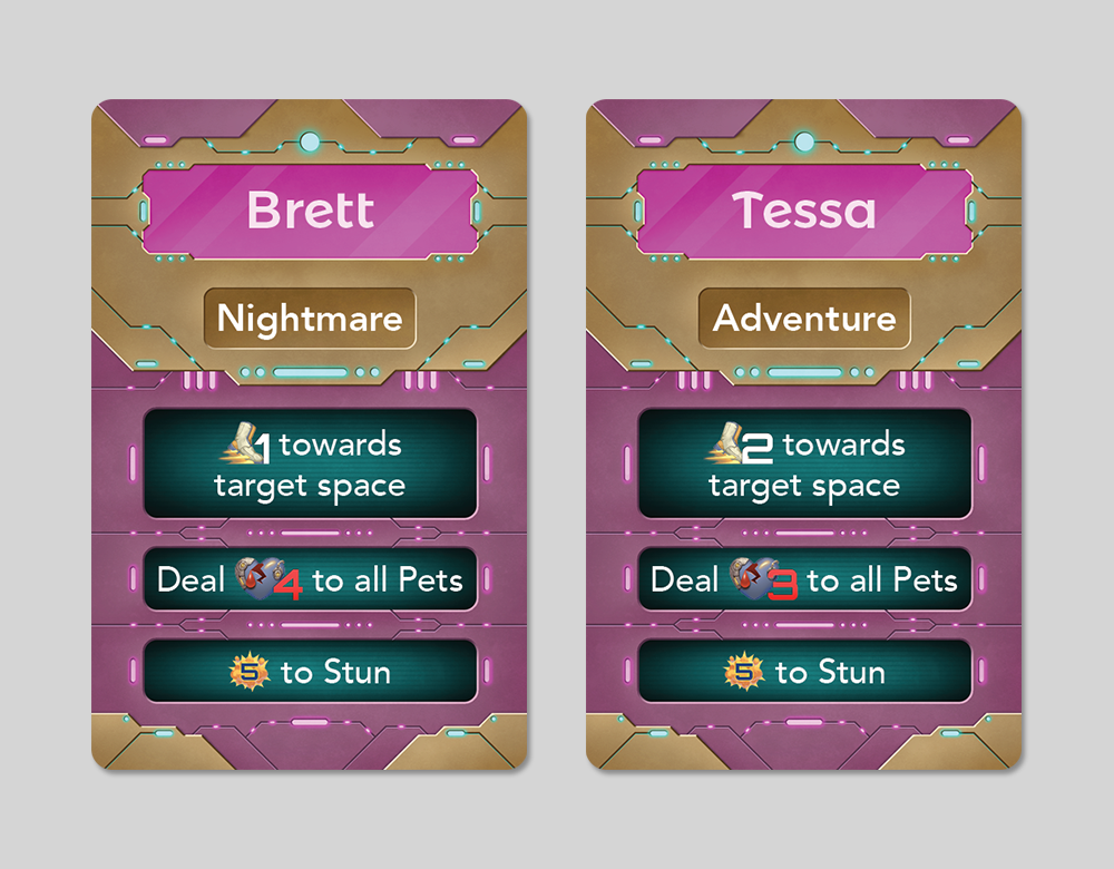 CyMS Boss Level Up Cards Design