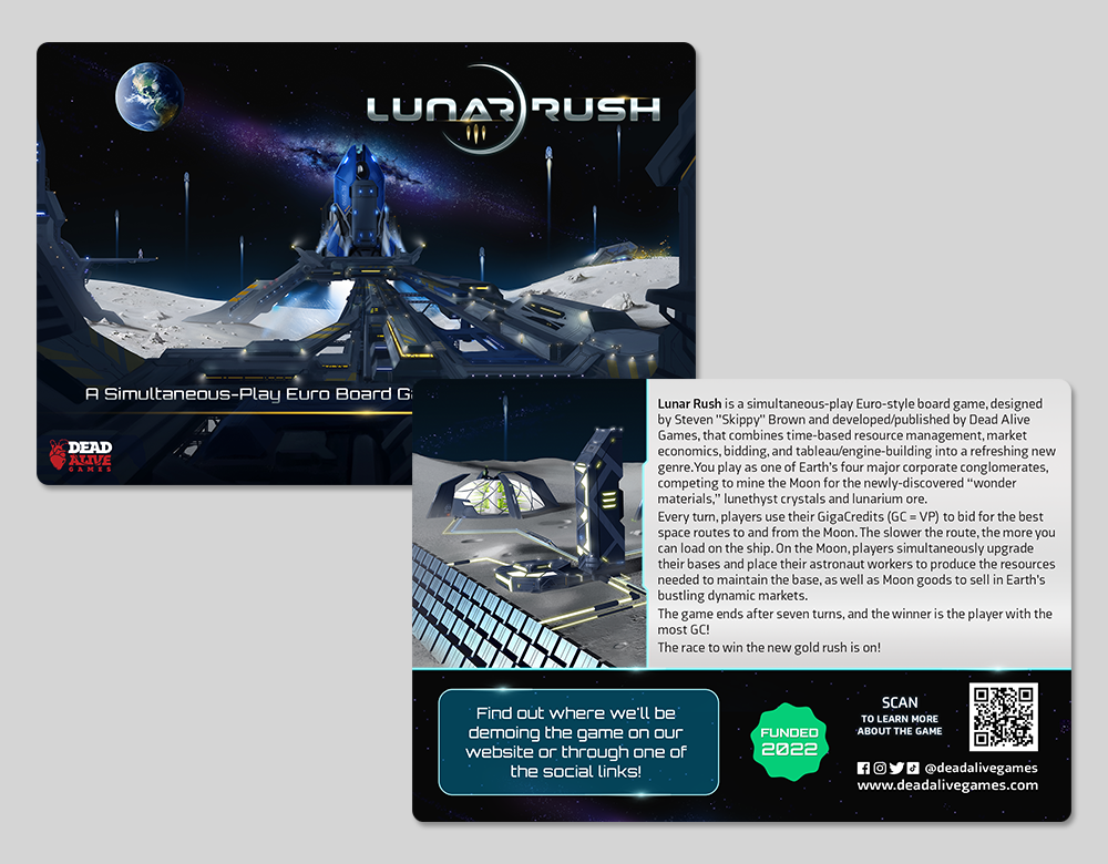Marketing Materials: Postcards Graphic and Layout Design