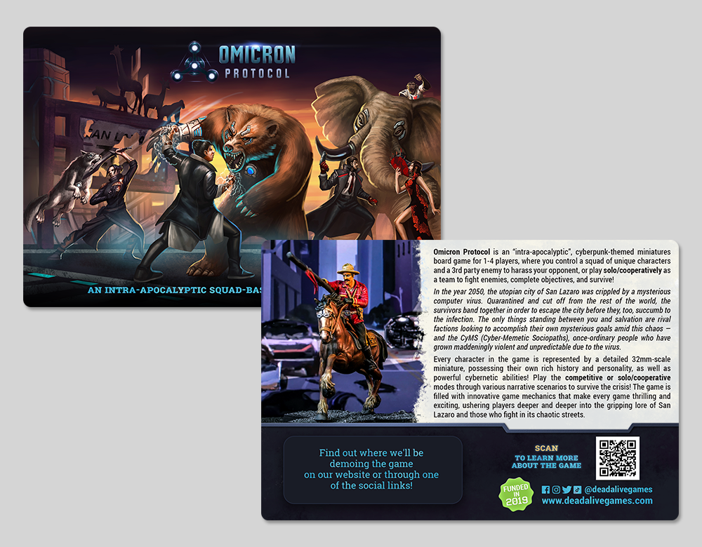 Marketing Material: Postcard Graphic and Layout Design