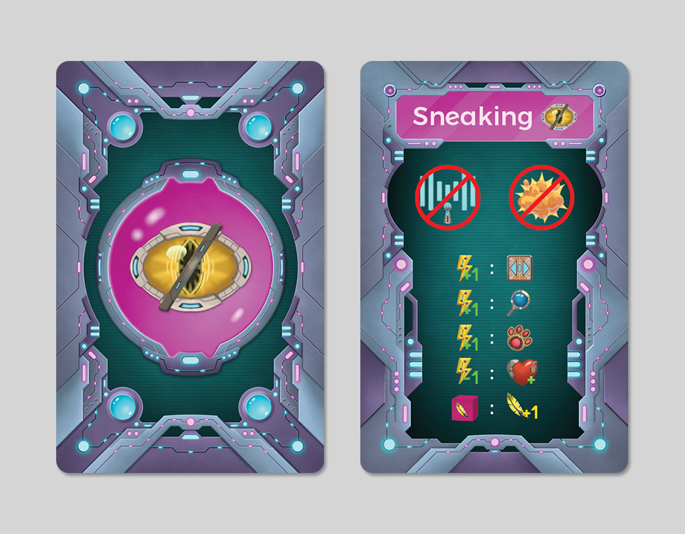 Sneaking Cards Design (not used in final game)