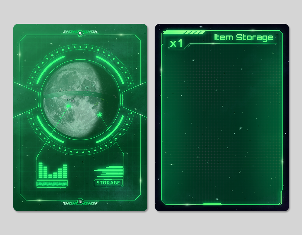 Item Storage Cards Graphic and Layout Design