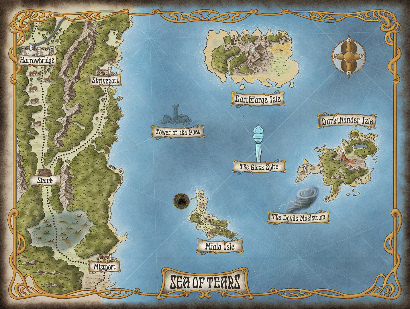 For the DnD adventure "Pirates of Atlantis" by Dread Unicorn Games.