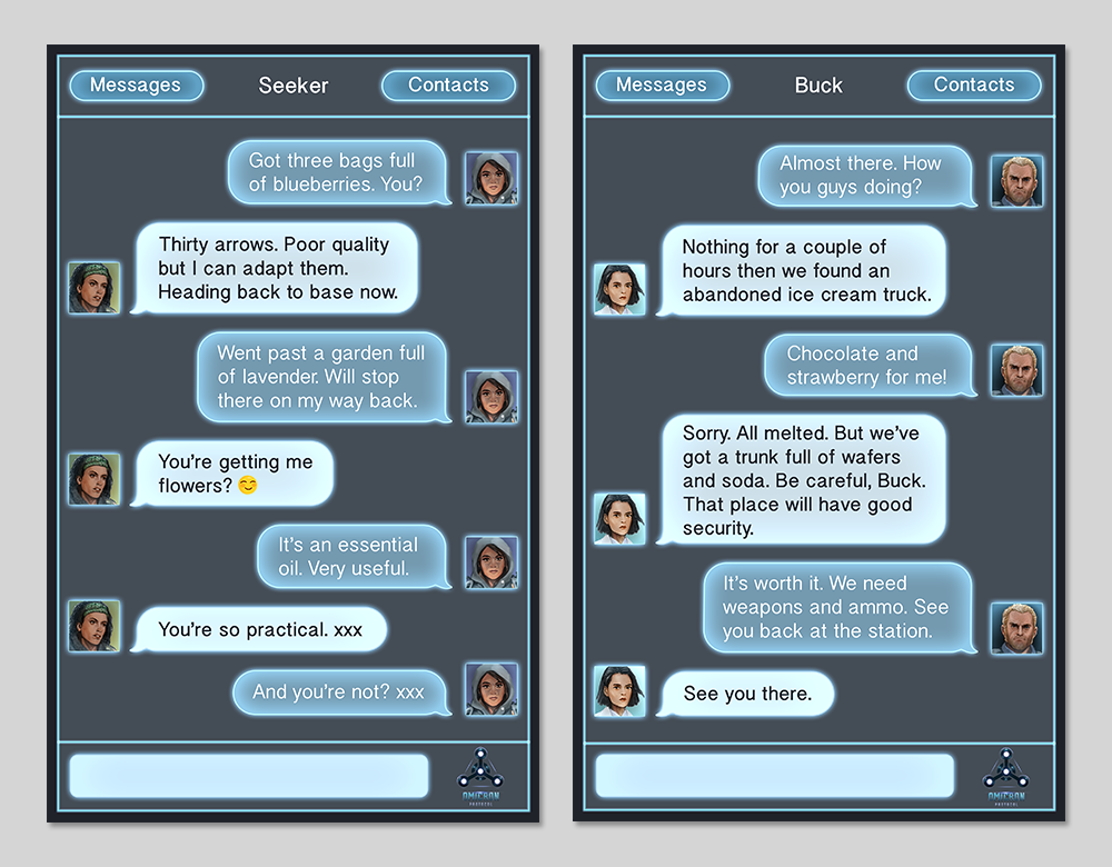 Stories Text Messages Graphic and Layout Design