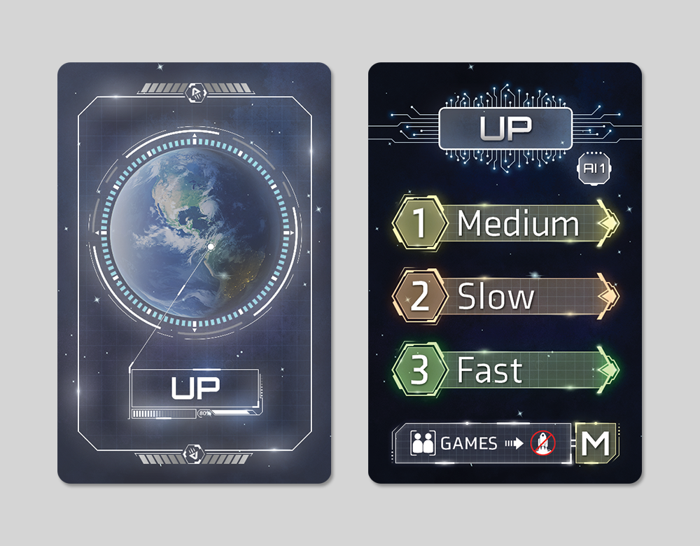 AI Up Route Cards Graphic and Layout Design
