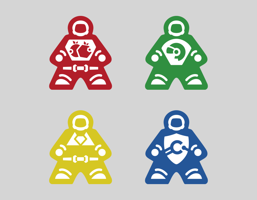 Meeples Screen Print Graphic Design