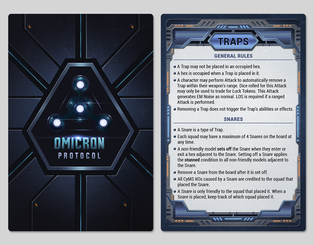 Traps Card Graphic and Layout Design