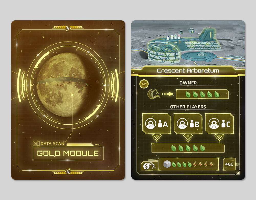 Gold Cards Graphic and Layout Design
