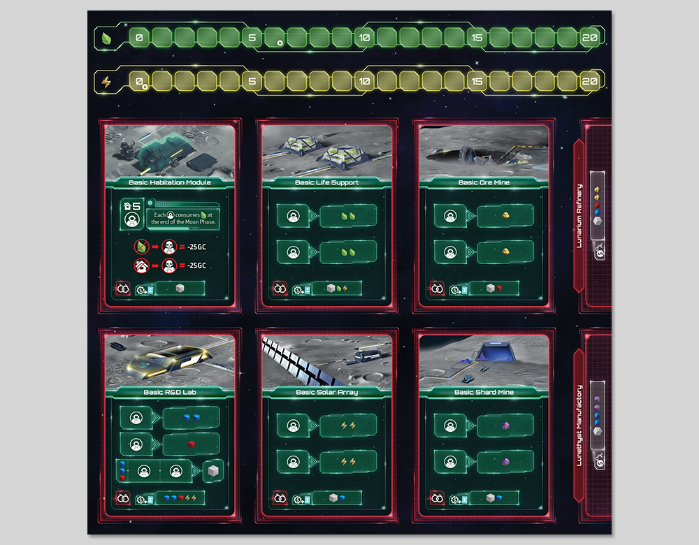 Player Board Graphic and Layout Design