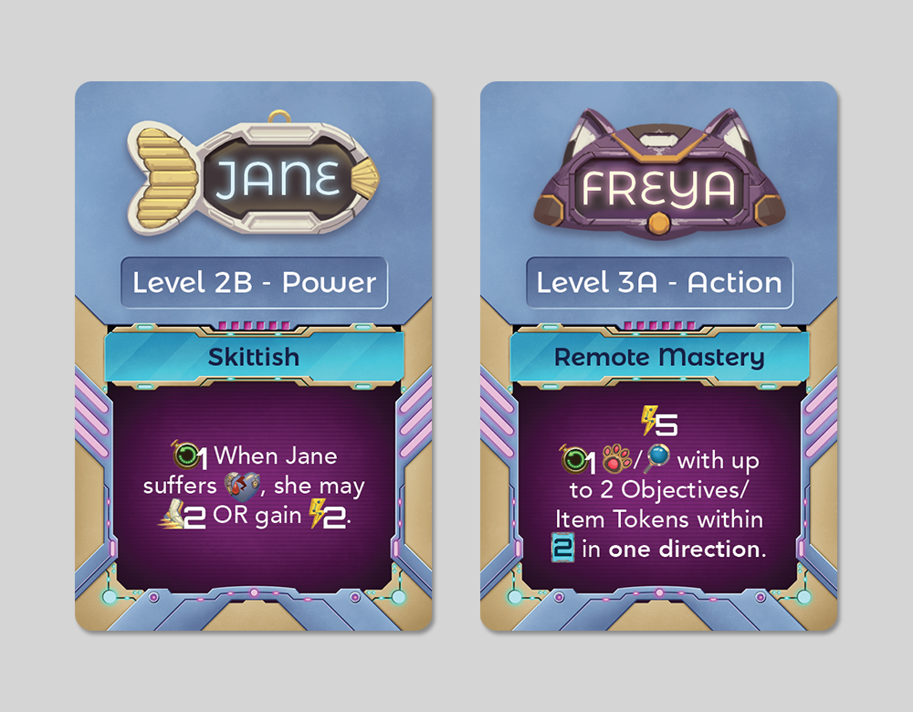 Pets Level Up Cards Design