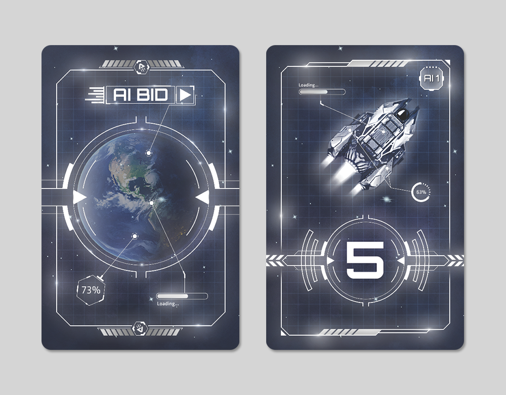 AI Bid Cards Graphic and Layout Design
