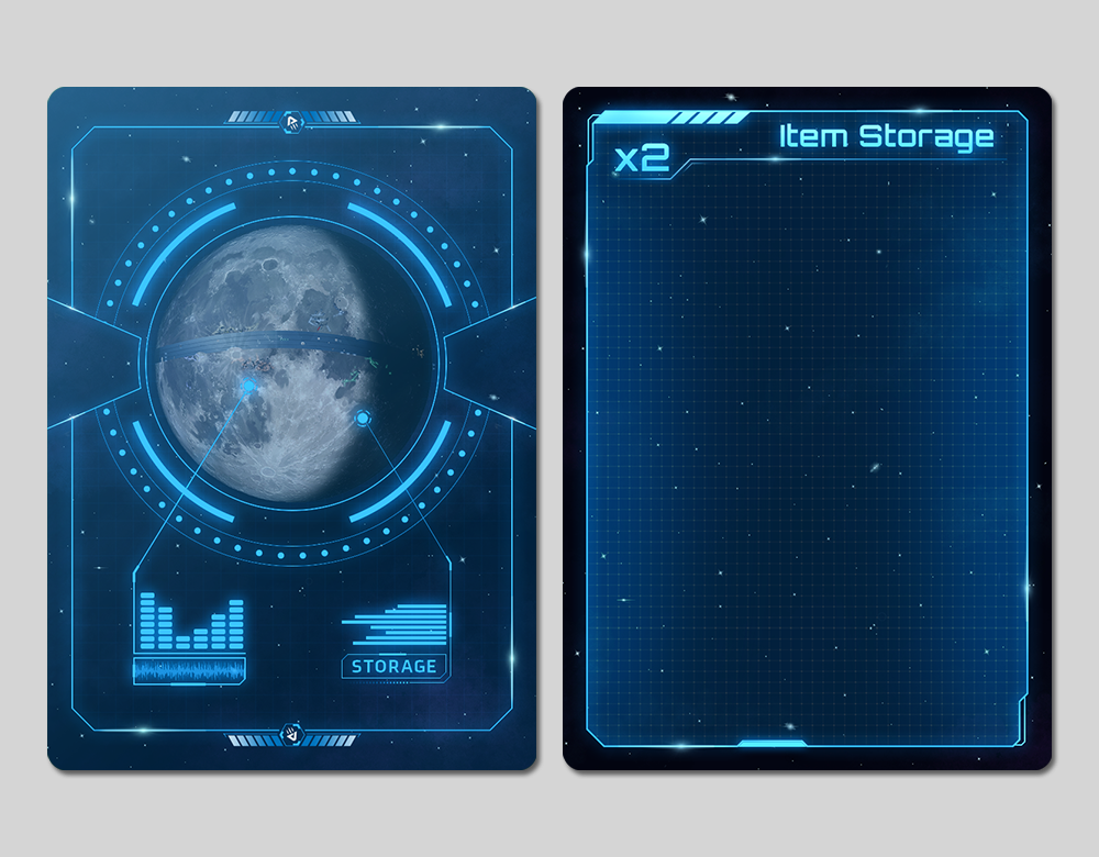 Item Storage Cards Graphic and Layout Design