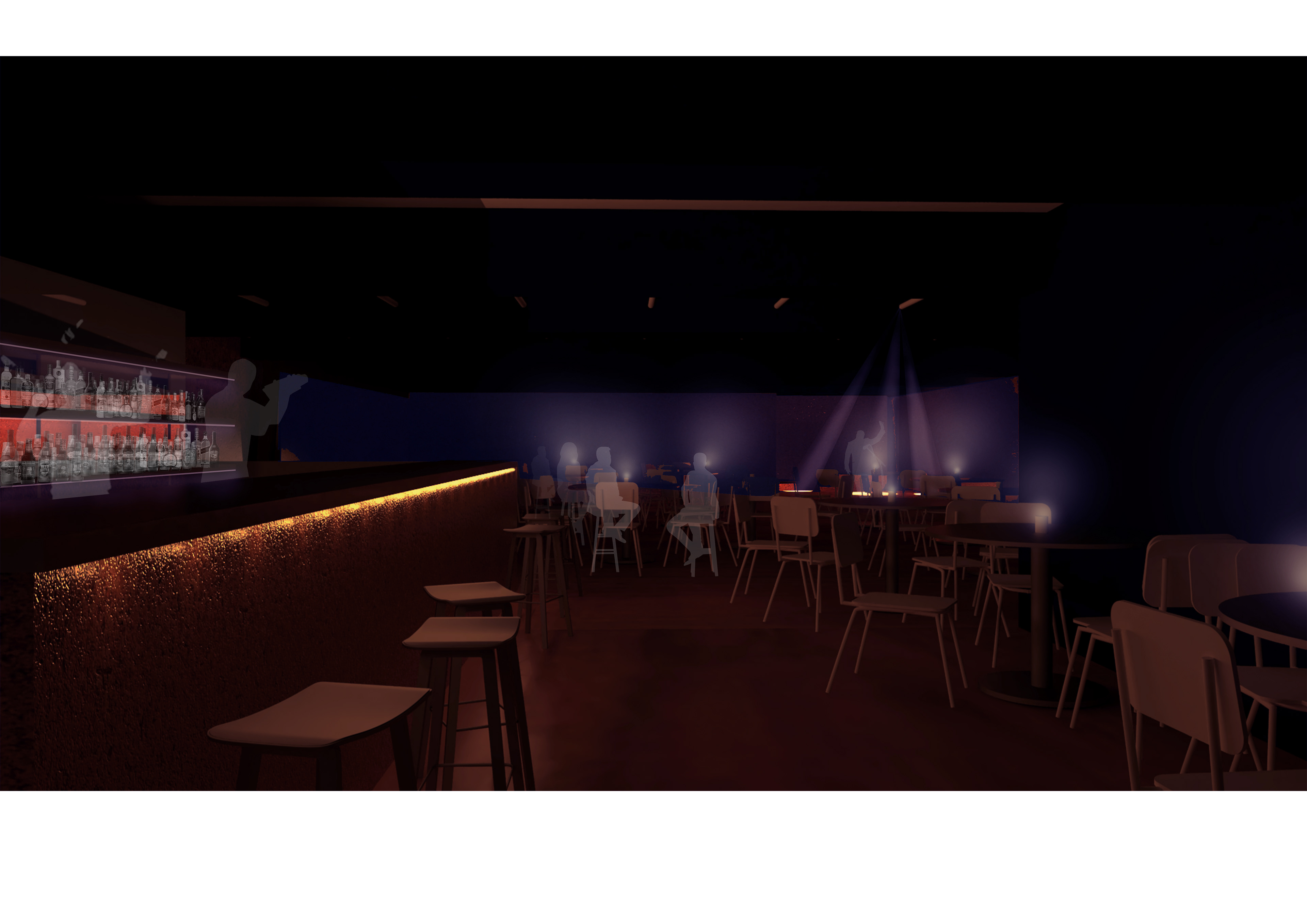 2021 - A temporary theatre based in Peckham, visualisation for Rhys Preston
