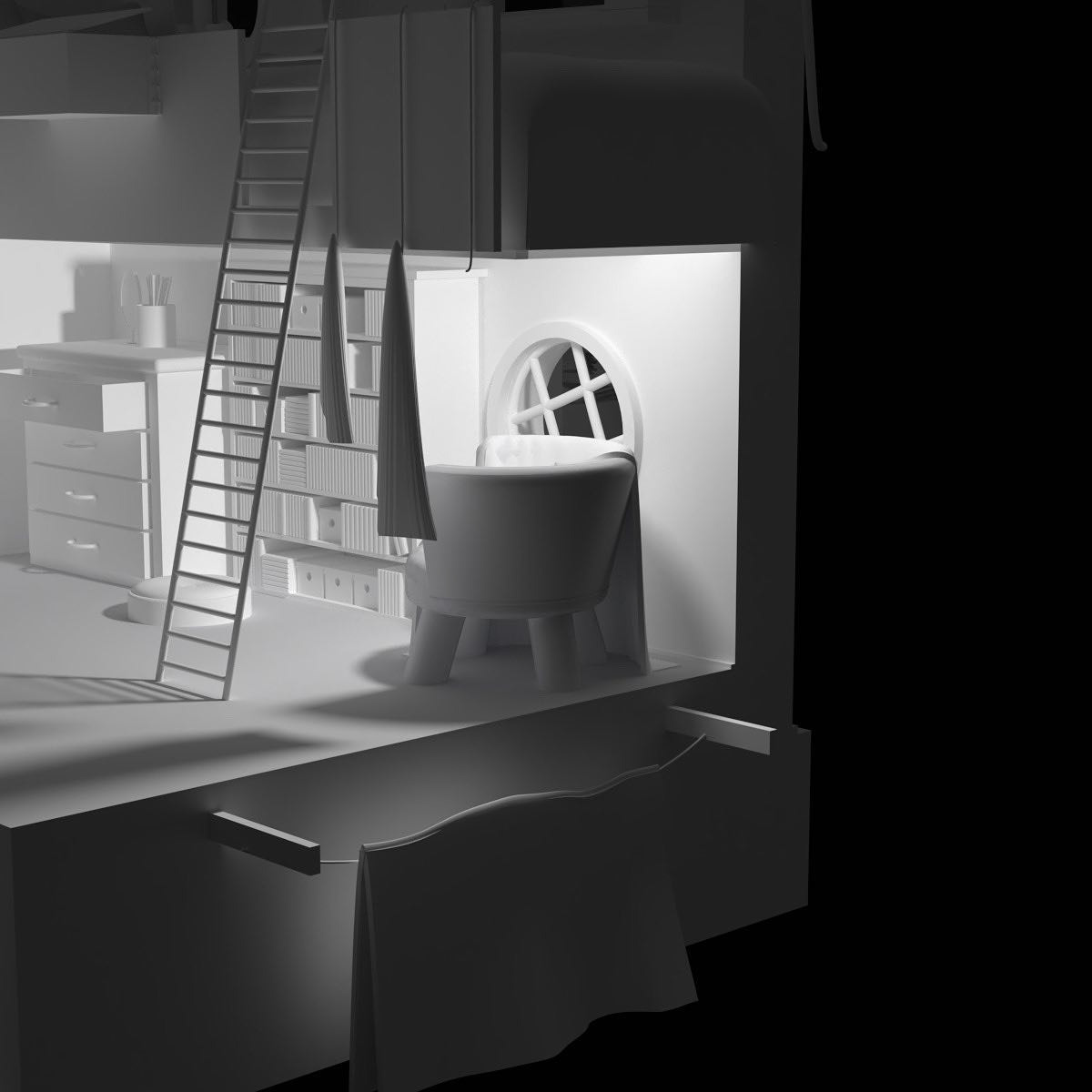 A room for one - rendering test