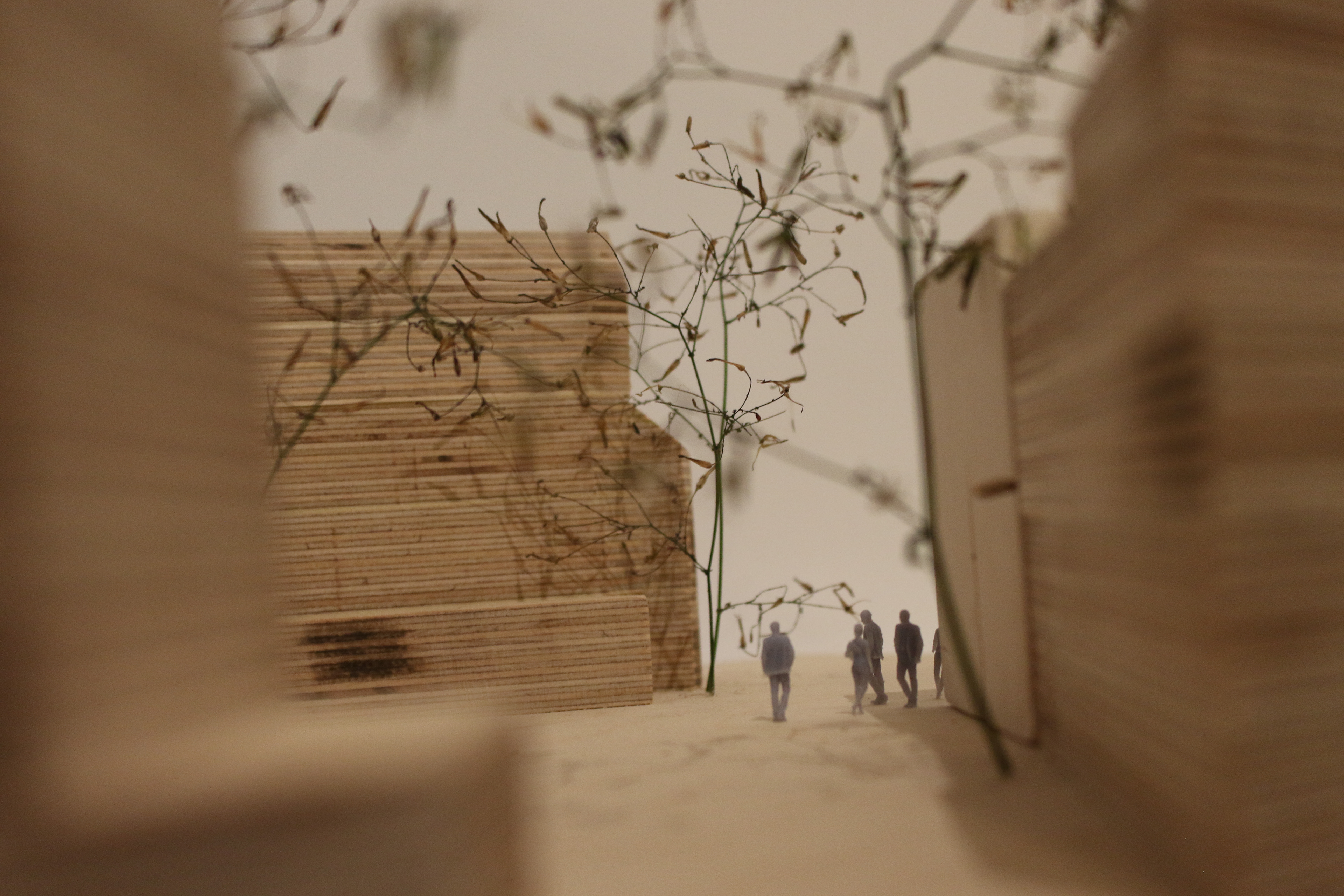 2021 - Site Model with proposal in context for a photographic gallery with workshop space 