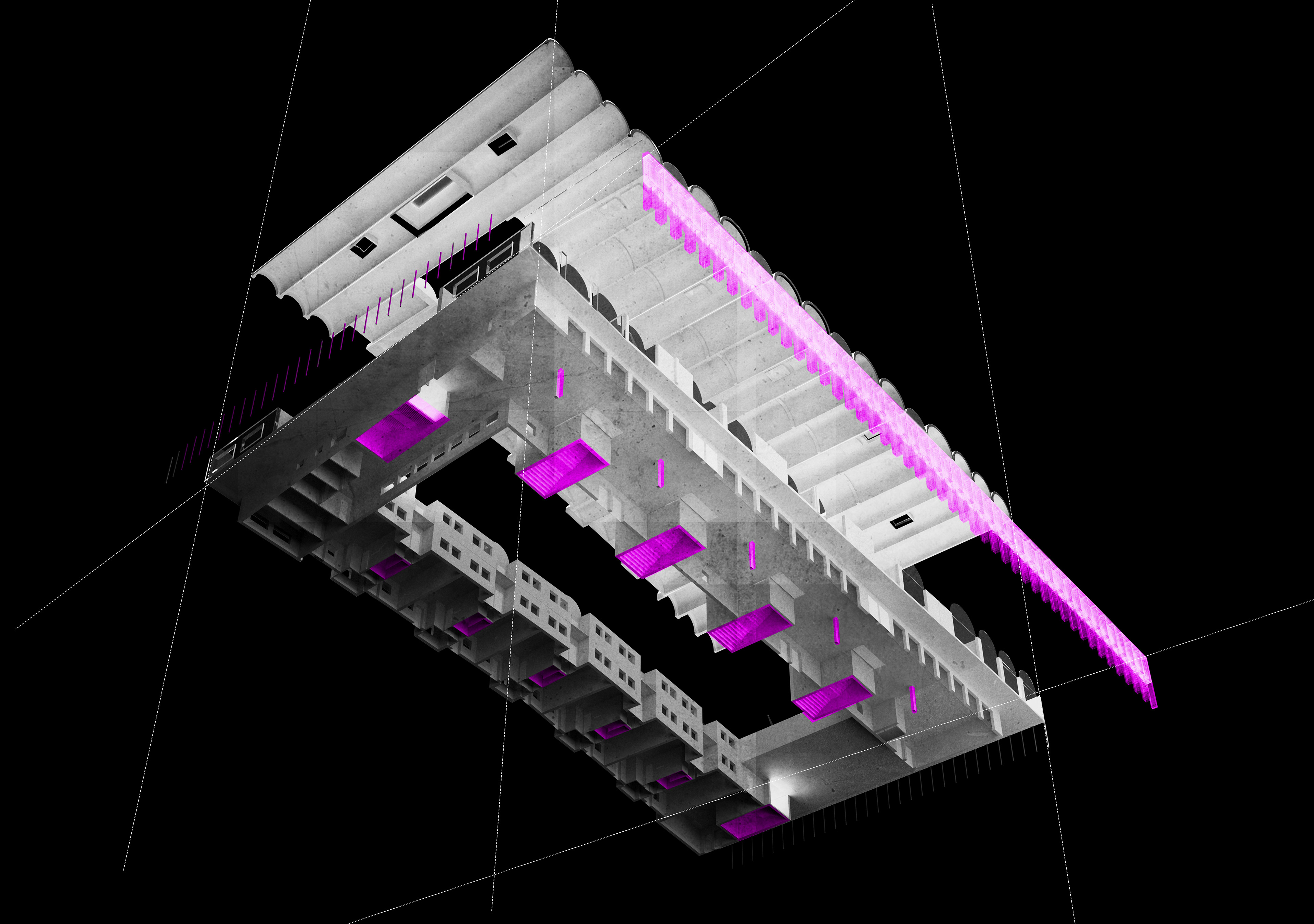 Exploded Axonometric of key elements