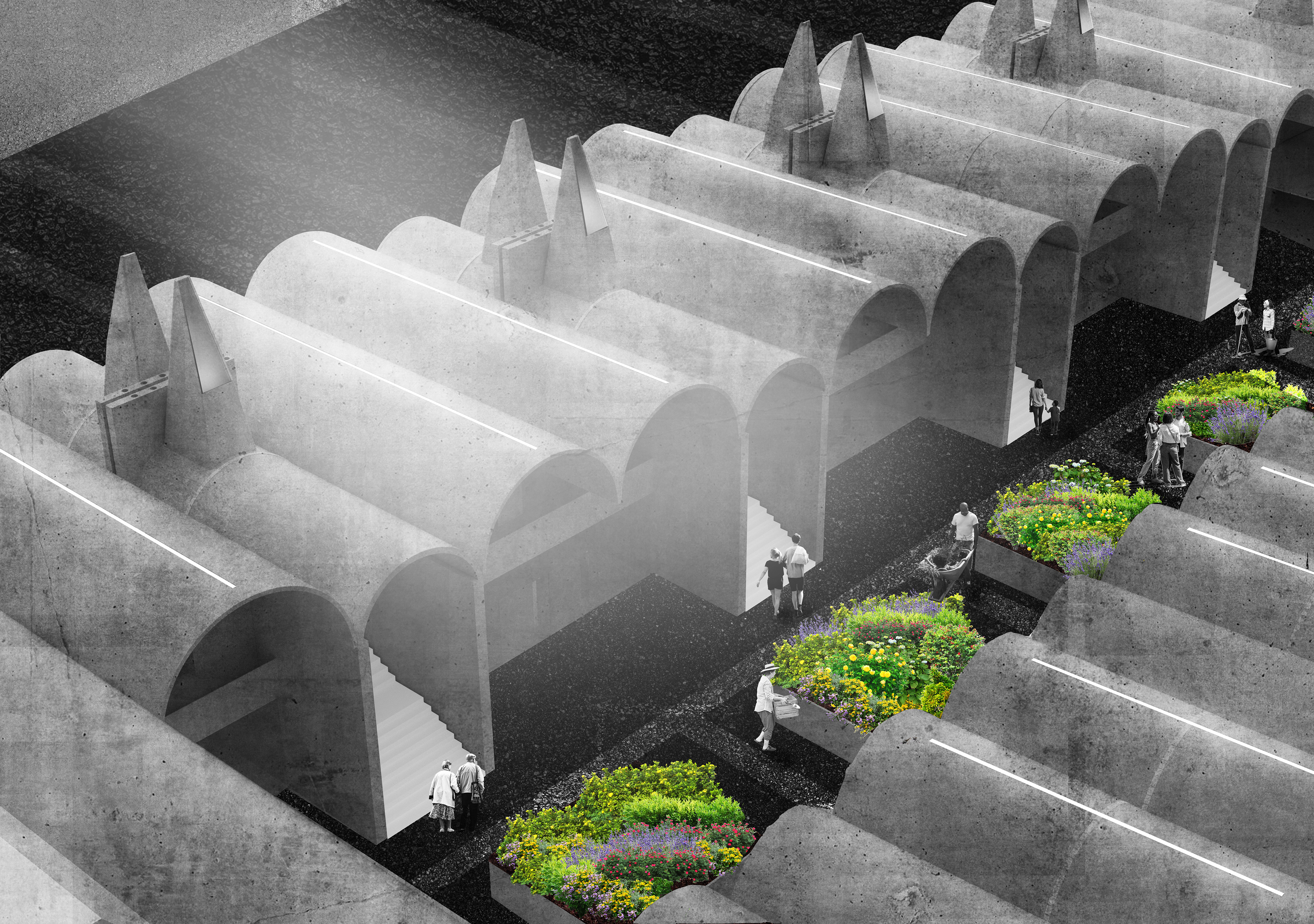 External View into Courtyard space