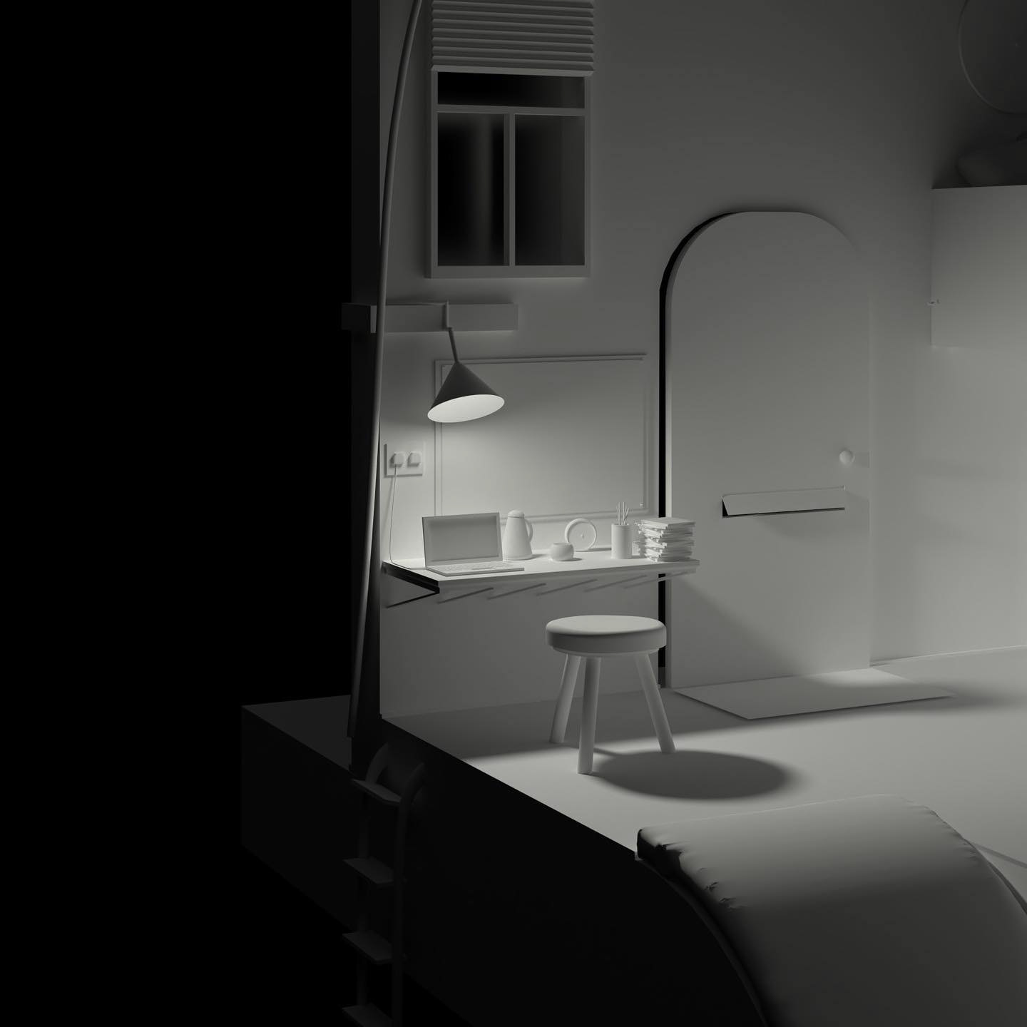 A room for one - rendering test