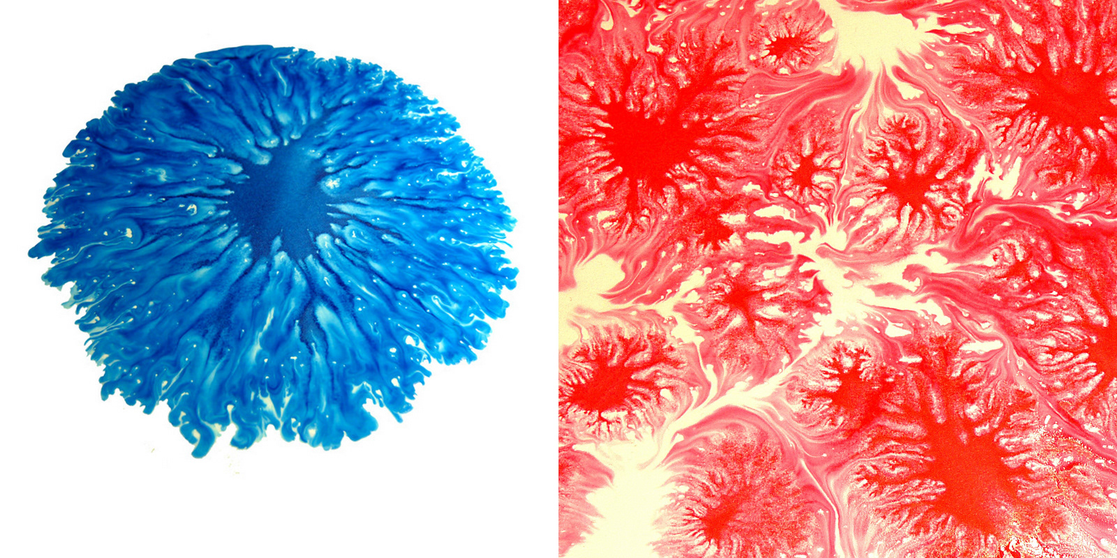 Art Unpredictable series - 030 'Sugarwork' - ink, vinegar and sugar on paper - collage 15 x 15 cm - 2014