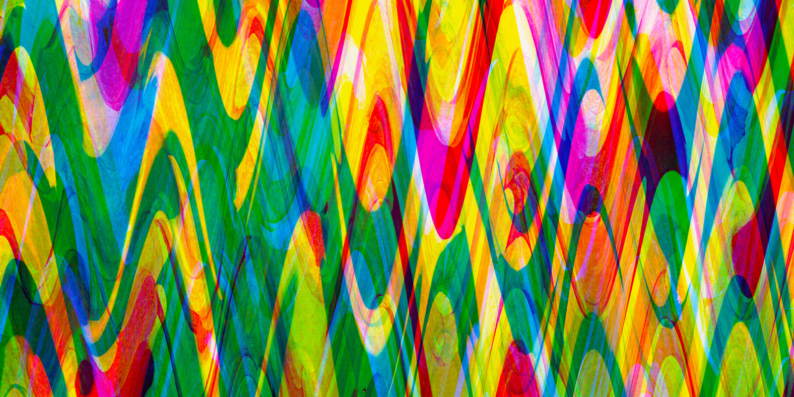 Art Unpredictable series - 007 'Streams' - colorcopy experiment - 42 x 29,7 cm - 1992