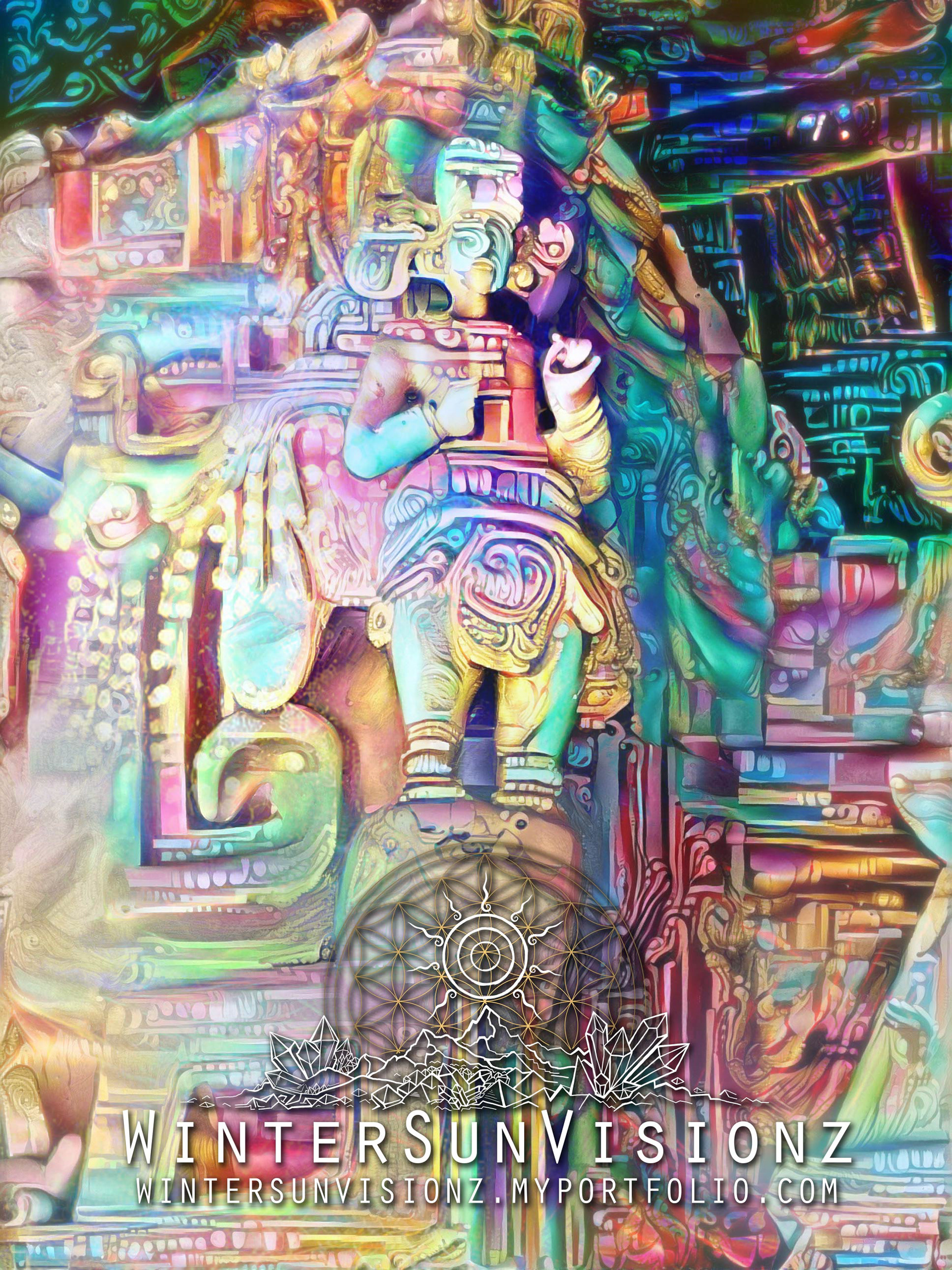 'Winged Figure' Ekʼ Balam,Temozón, Yucatán, Mexico