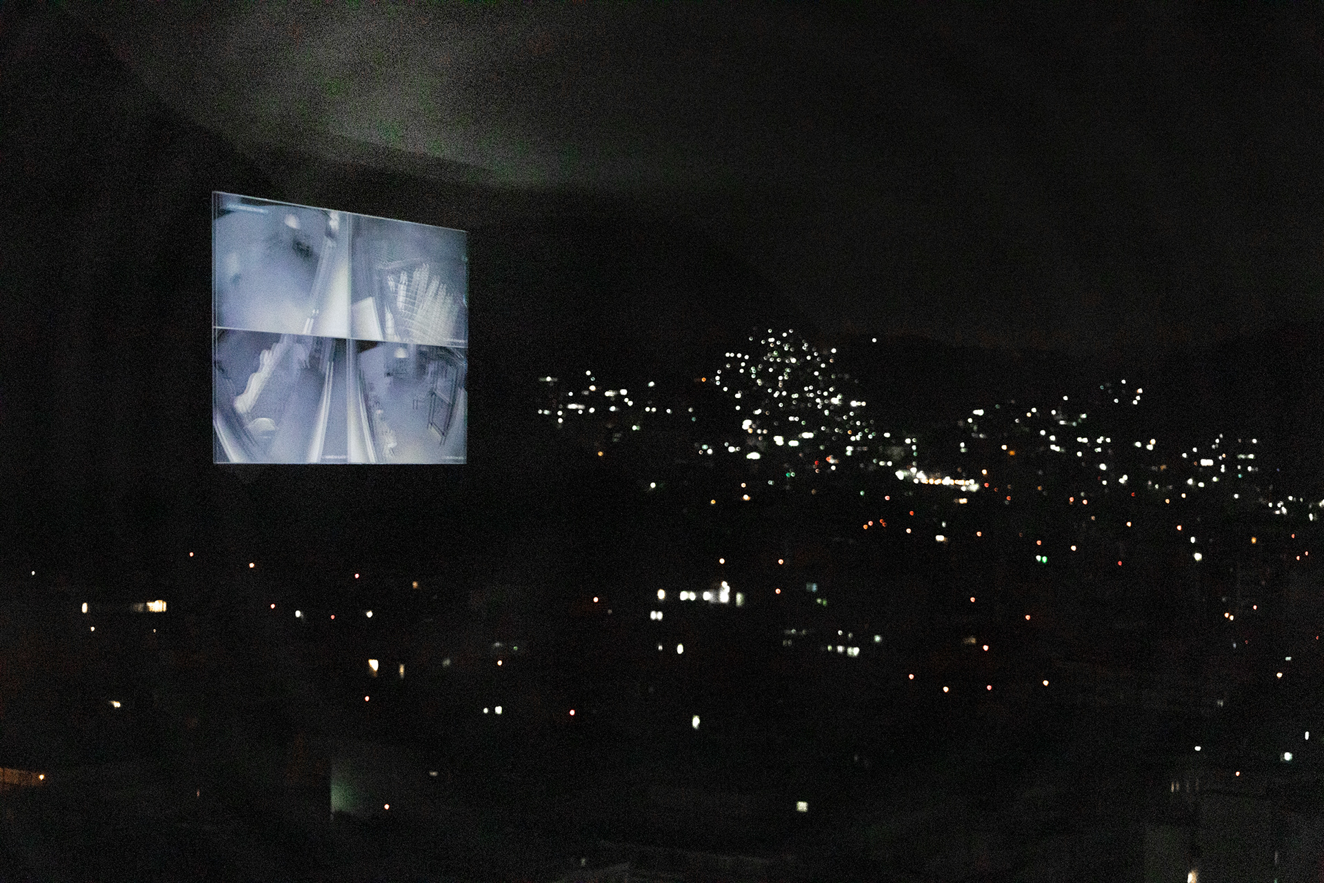 Reflection Of CCTV Cameras Over Rio