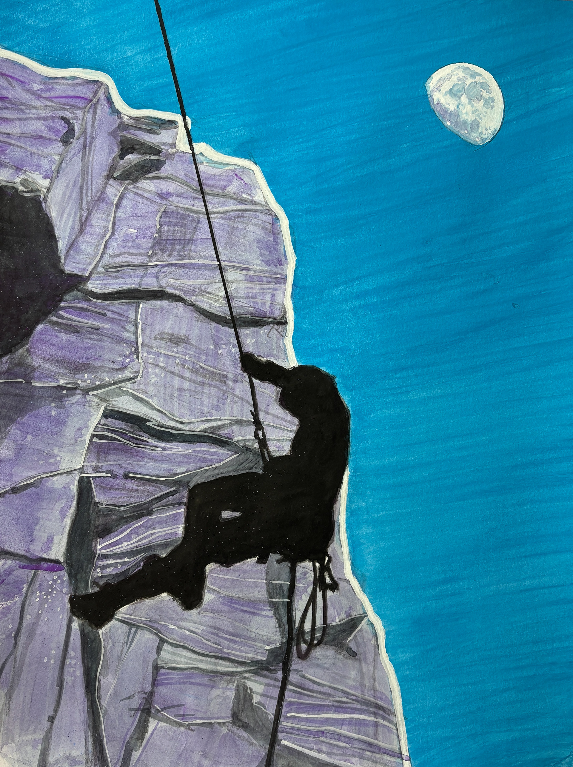 Moonlight climb