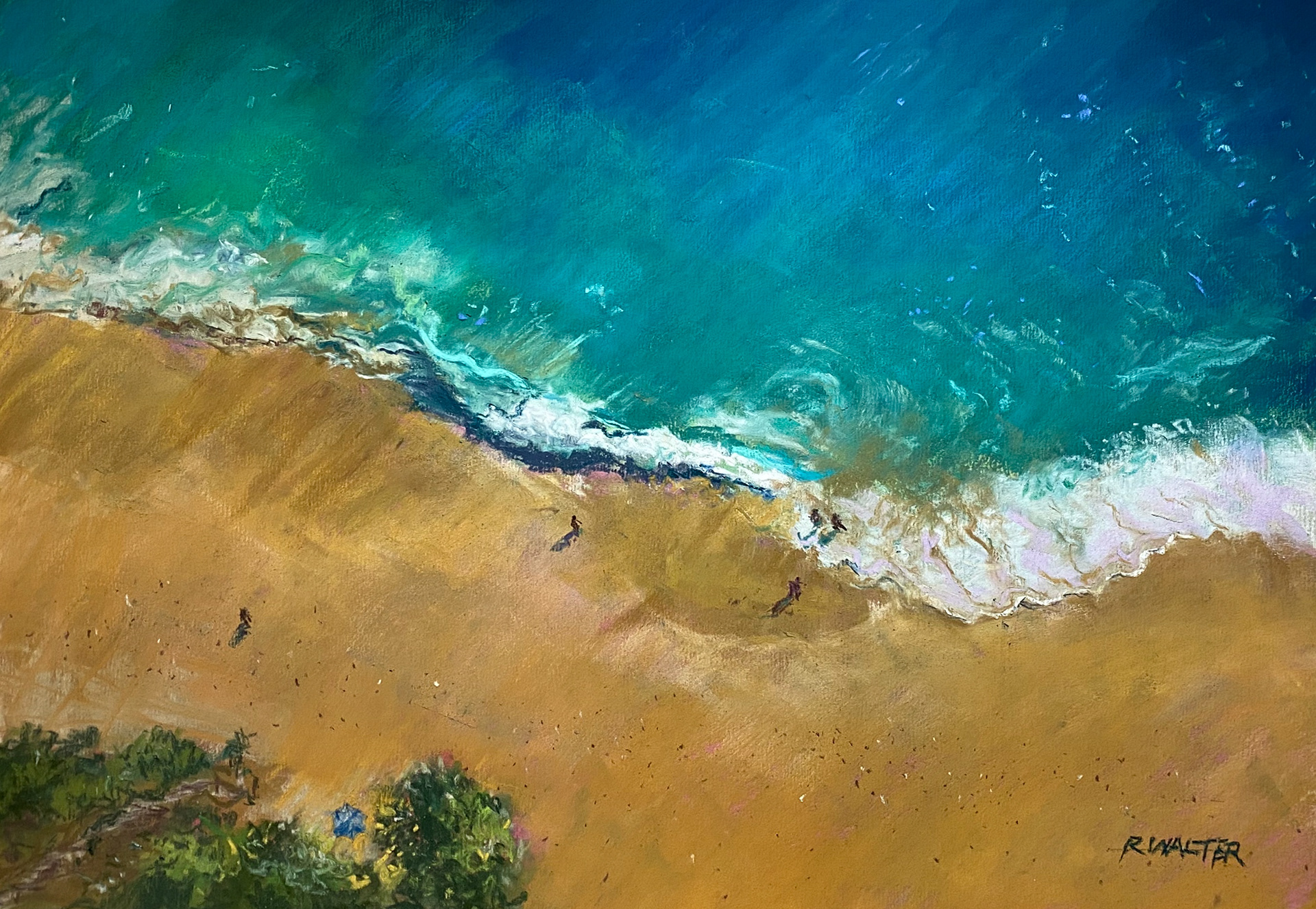 Aerial beach