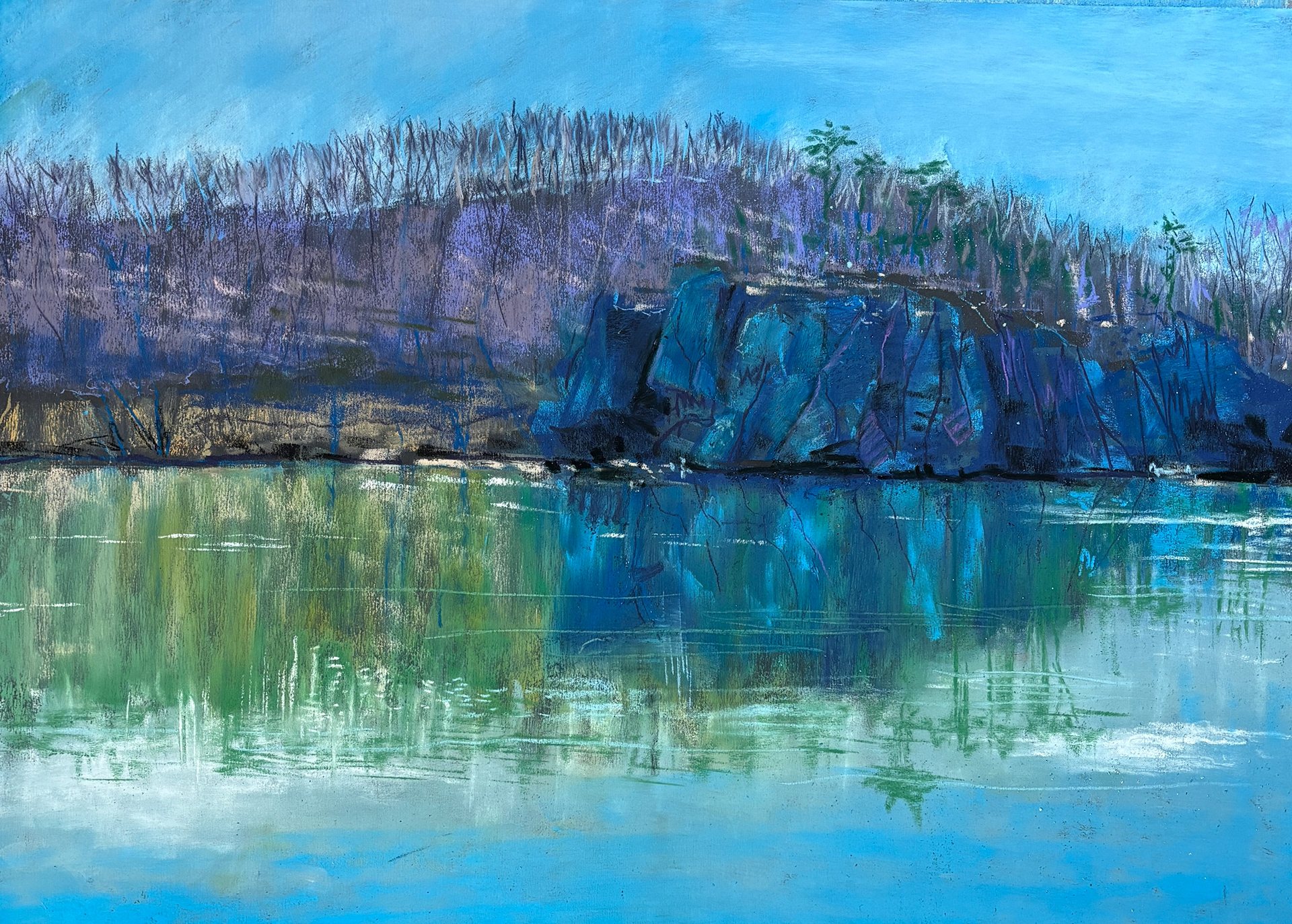 Potomac Cliffs - First Place - Landscape Award - Montgomery Art Association 2025 - Sold