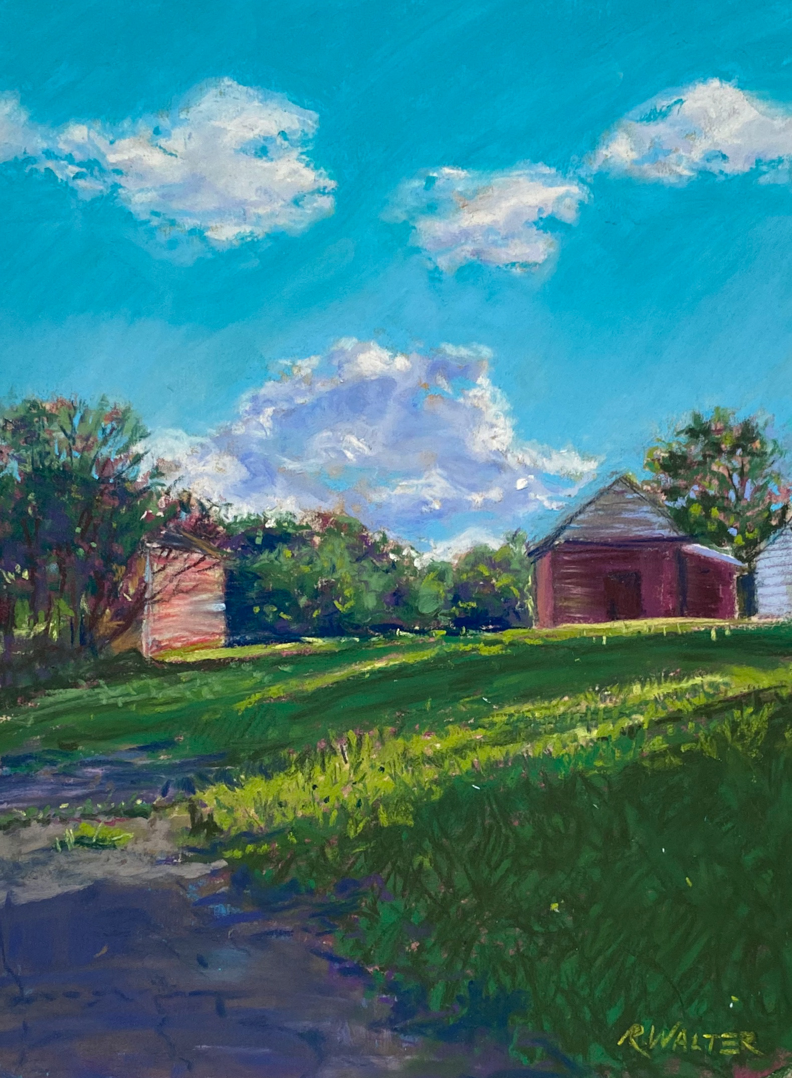 Sunlit farm